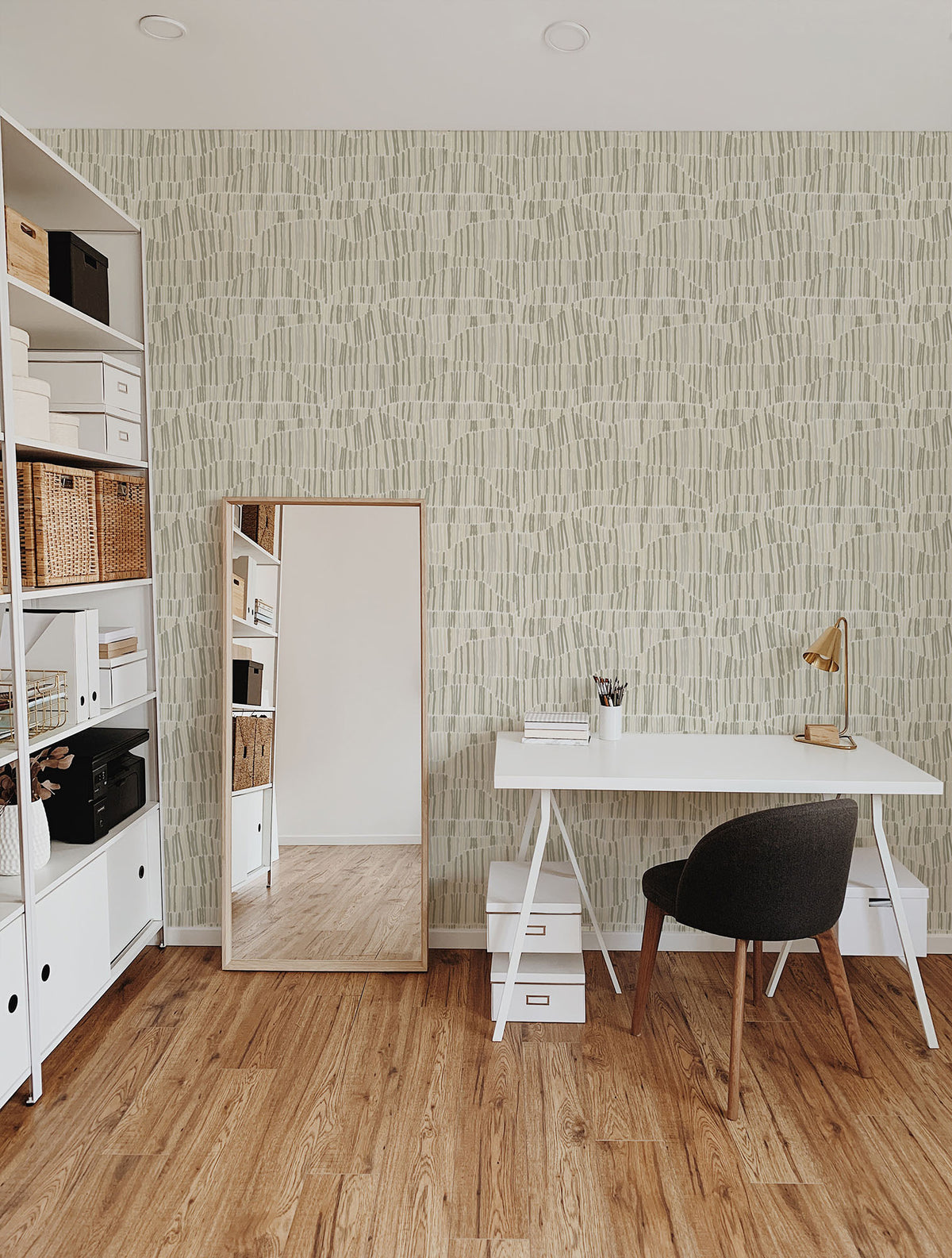 Mitchell Black Forbes Masters Jamaican Waves Wallpaper Sample - Fresh Linen