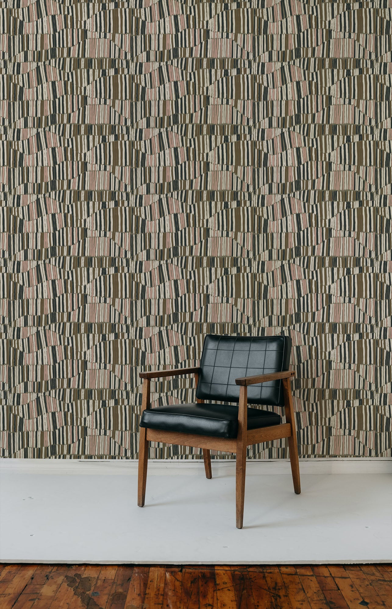 Mitchell Black Forbes Masters Jamaican Waves Wallpaper - Olive Blush