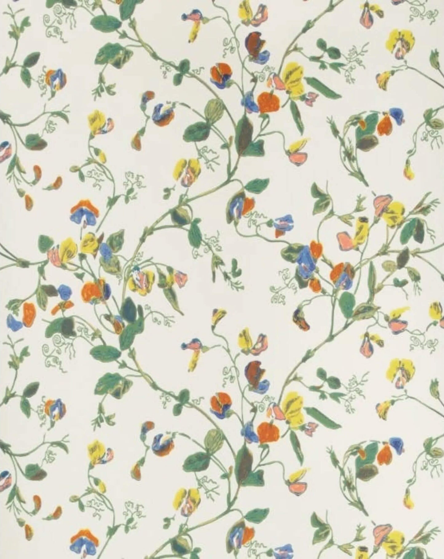 Cole & Son Sweet Pea Wallpaper - Autumnal & Cream