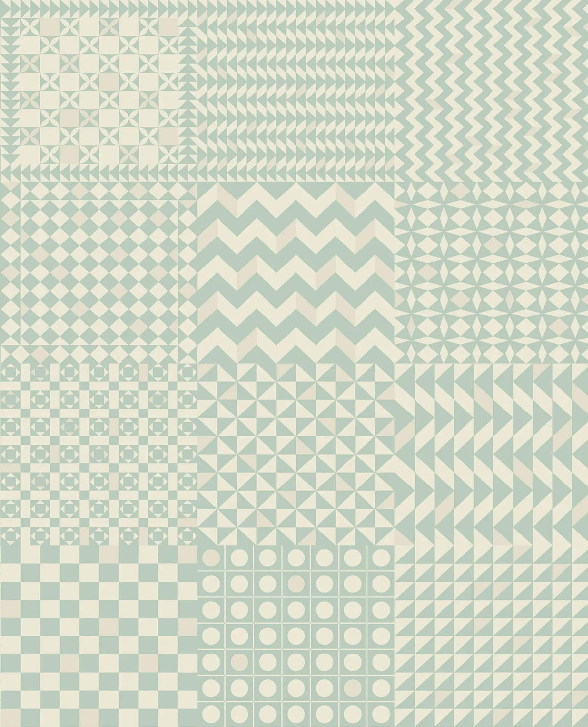 Cole & Son Fornasetti Senza Tempo II Geometrico Wallpaper Sample - Pastel