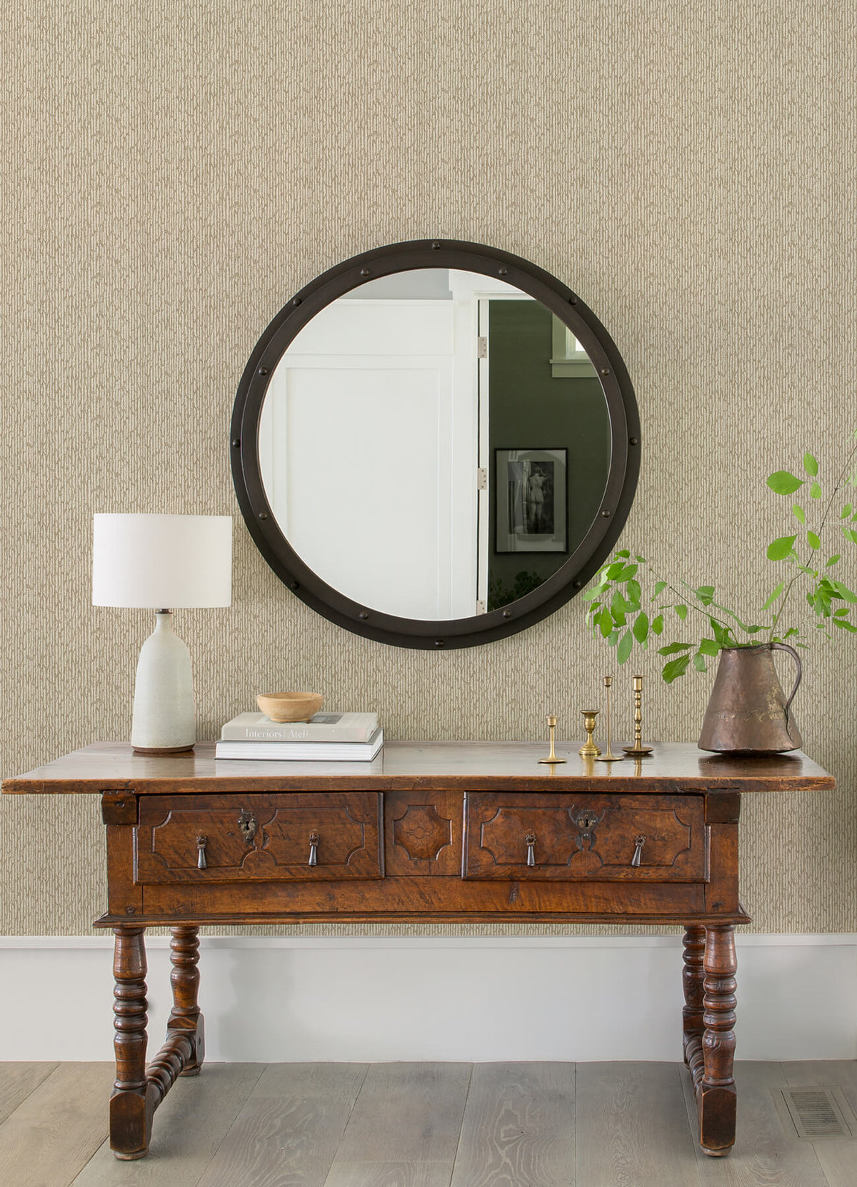 A-Street Prints Revival Mackintosh Wallpaper - Light Brown