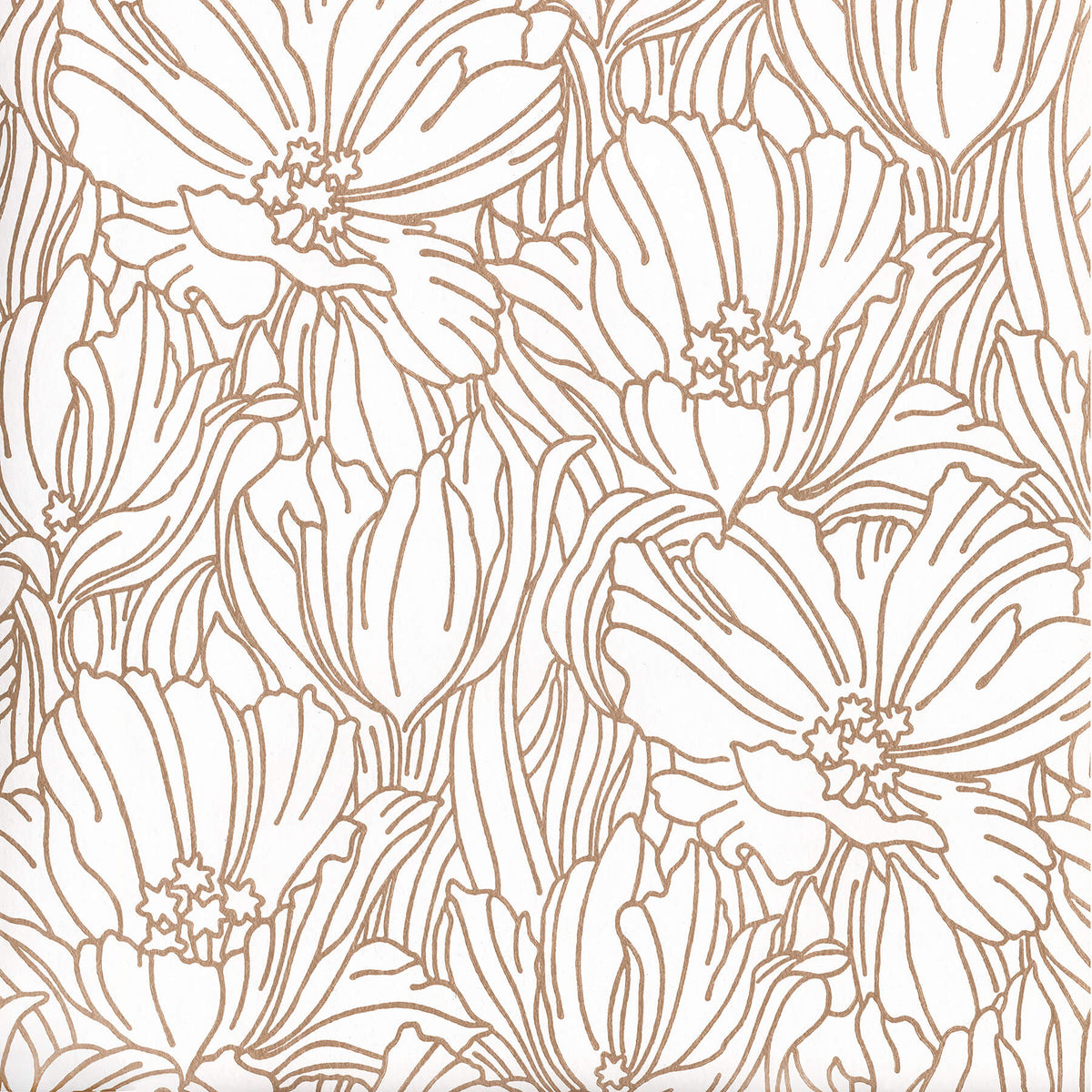 A Street Prints Revival Selwyn Metallic Wallpaper Sample - Copper