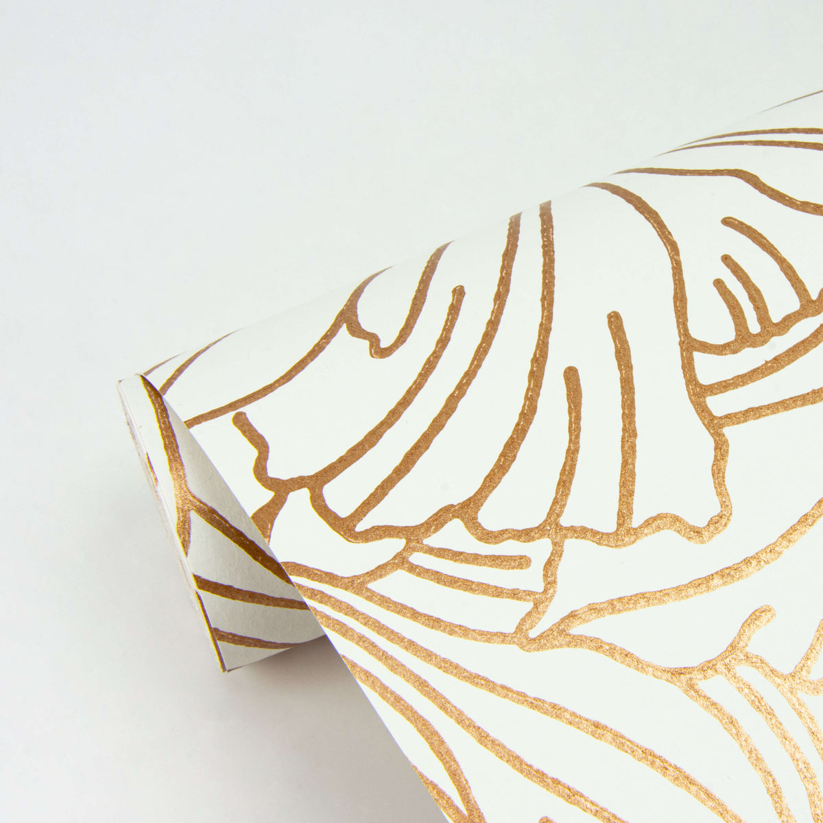 A Street Prints Revival Selwyn Metallic Wallpaper Sample - Copper
