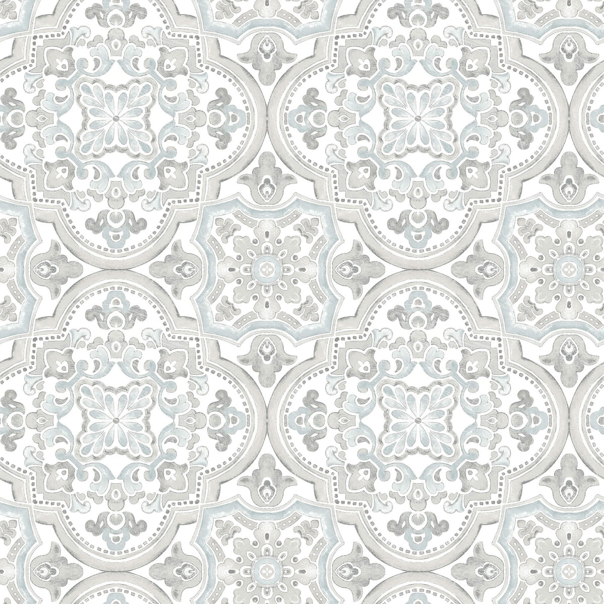 Chesapeake Thoreau Concord Wallpaper Sample - Aqua