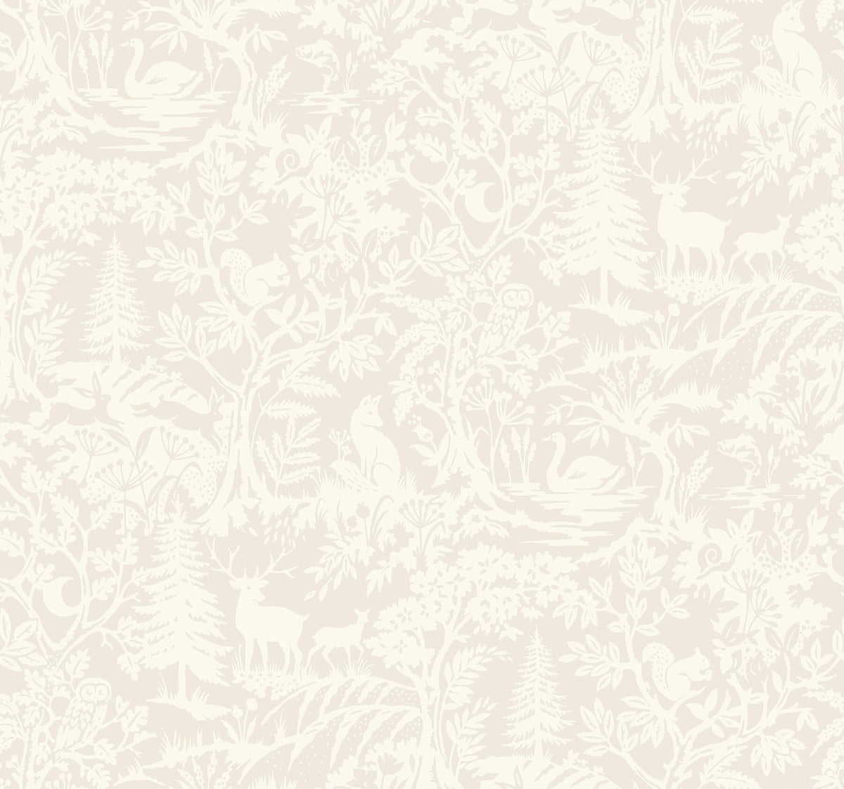 Chesapeake Kinfolk Alrick Forest Venture Wallpaper - Dove