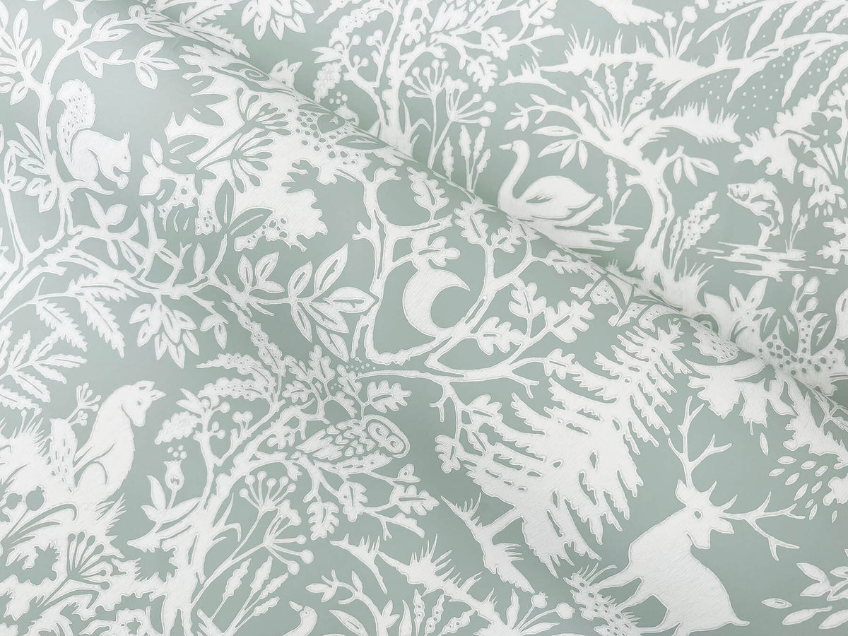 Chesapeake Kinfolk Alrick Forest Venture Wallpaper Sample - Sage