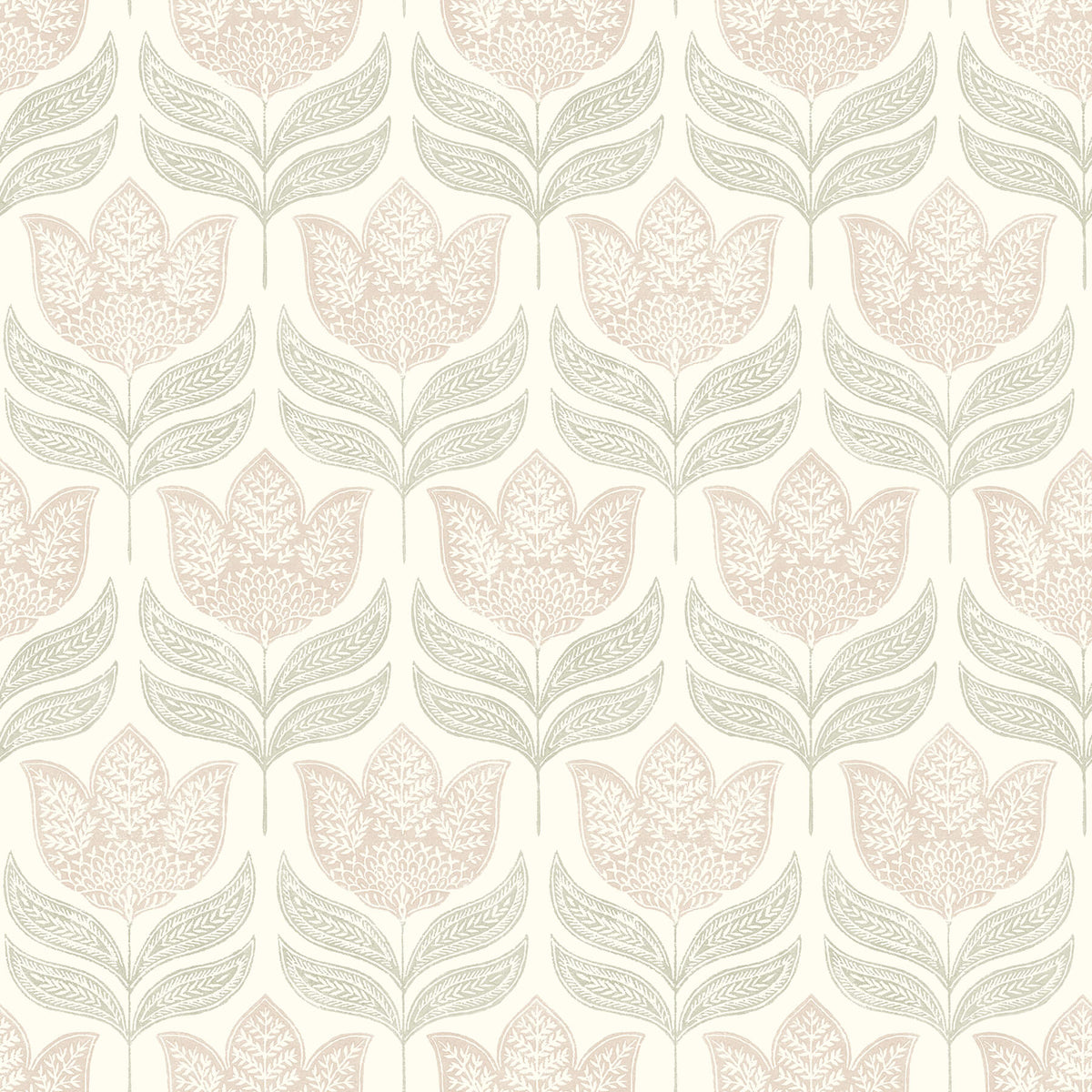 Chesapeake Kinfolk Cathal Tulip Wallpaper - Blush