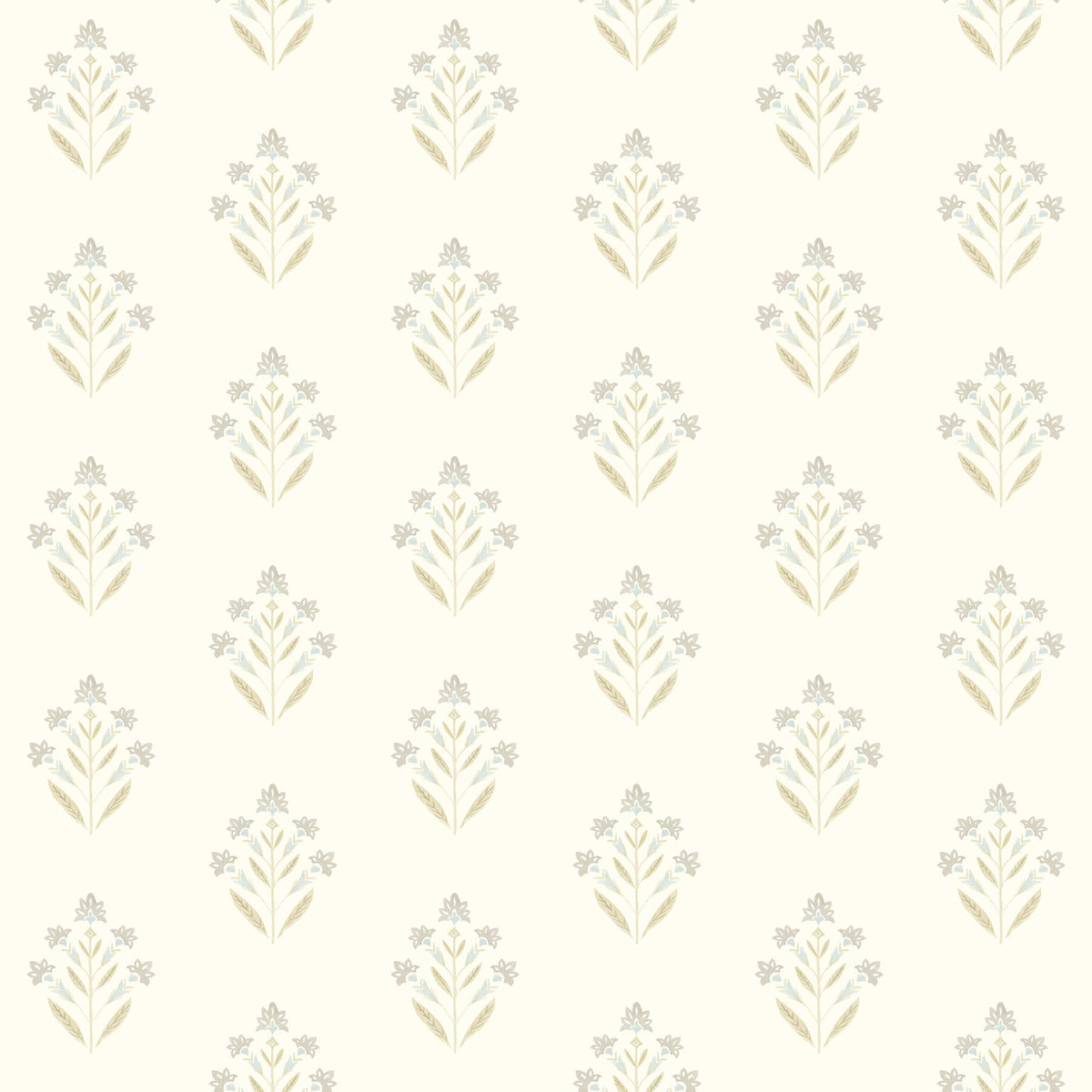 Chesapeake Kinfolk Kova Floral Crest Wallpaper - Yellow