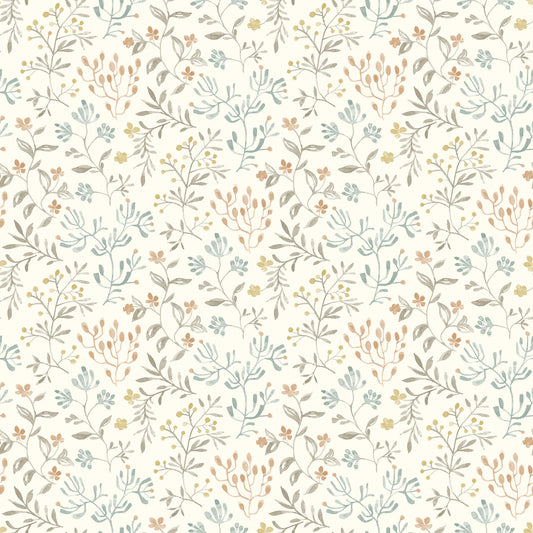 Chesapeake Kinfolk Tarragon Dainty Meadow Wallpaper - Pastel