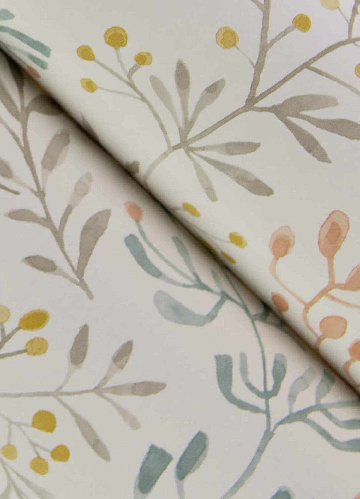 Chesapeake Kinfolk Tarragon Dainty Meadow Wallpaper Sample - Pastel