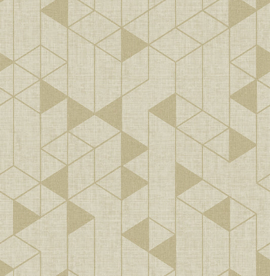 Scott Living III Fairbank Wallpaper - Gold Linen