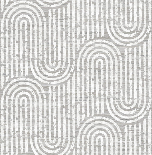 Scott Living III Trippet Wallpaper - Grey