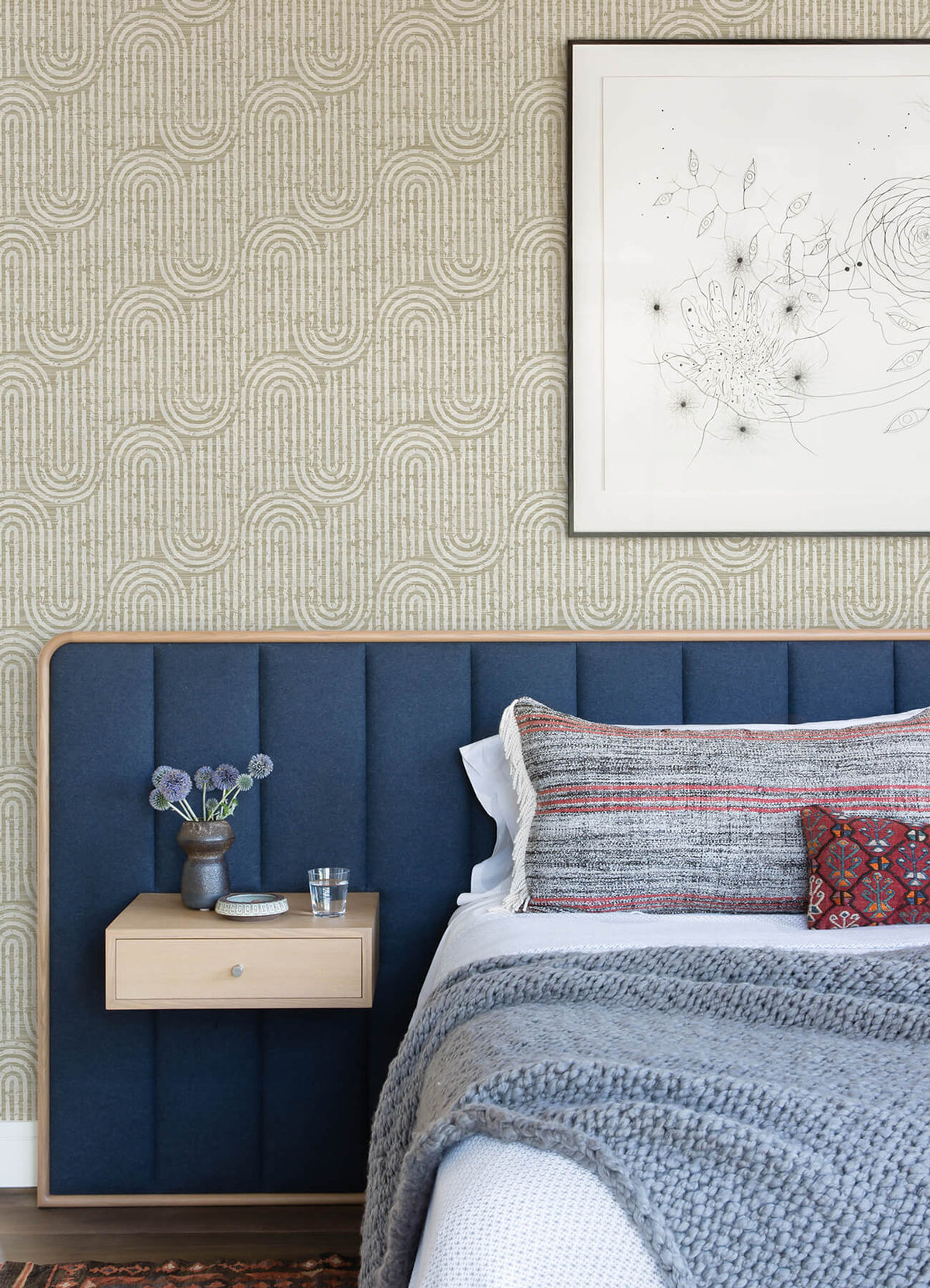 Scott Living Trippet Wallpaper - Light Brown