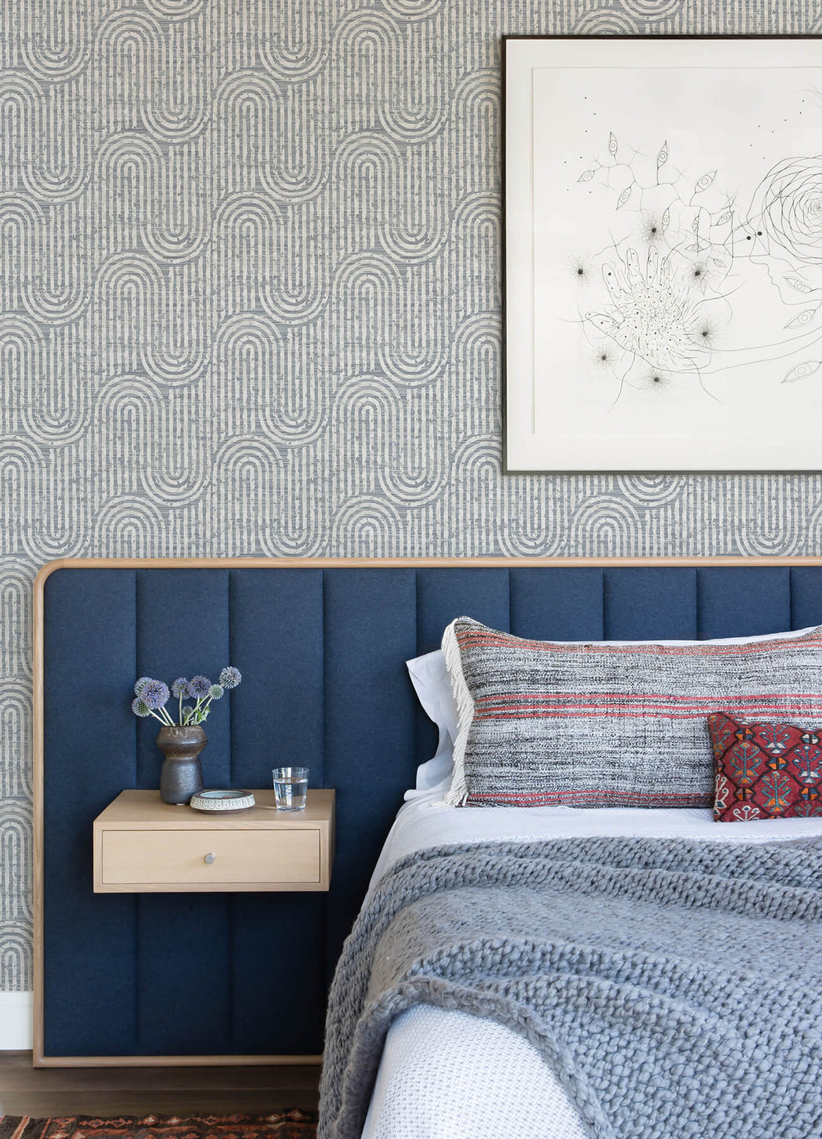 Scott Living Trippet Wallpaper - Blue