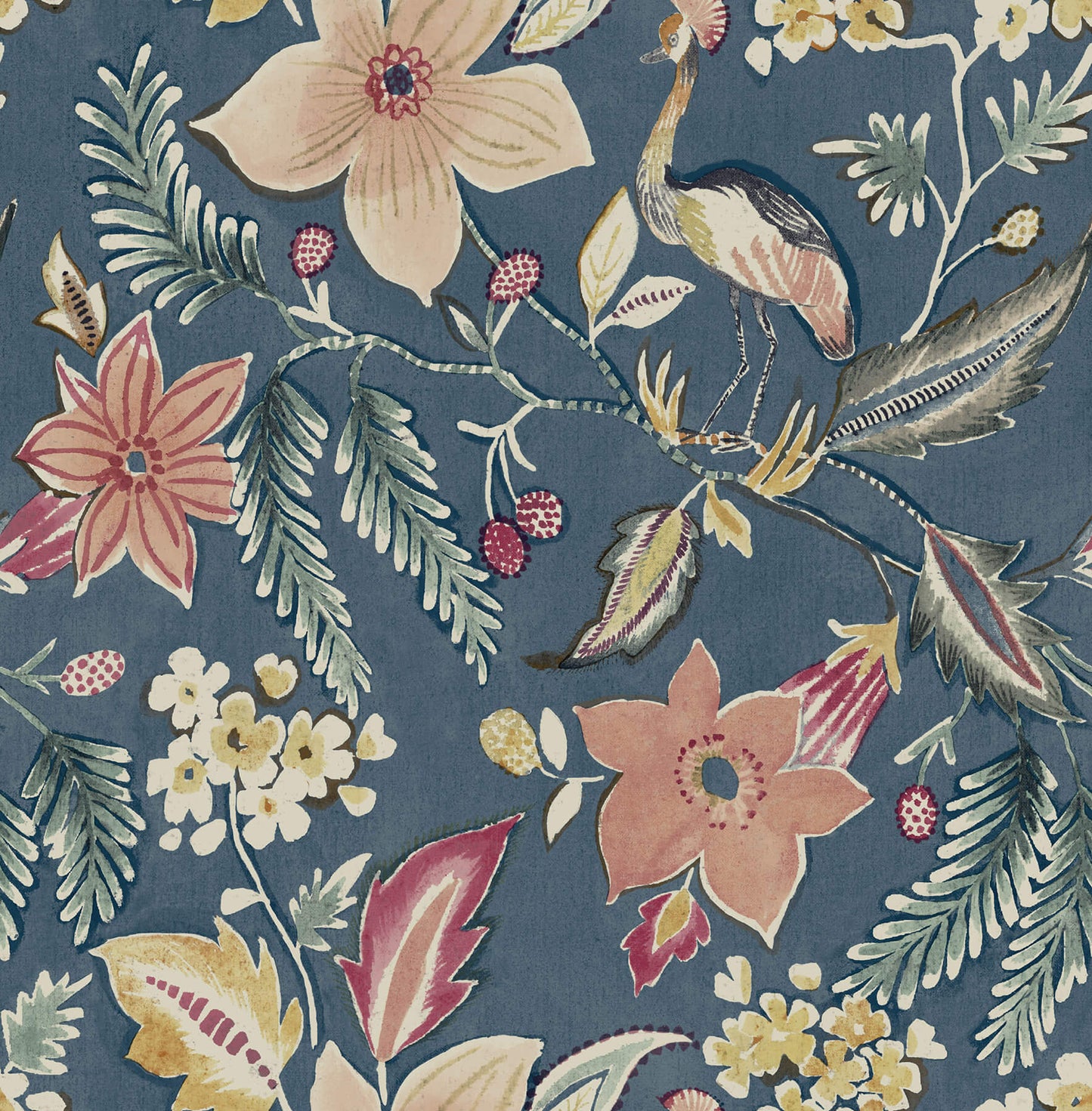 Scott Living Crestwood Wallpaper - Blue