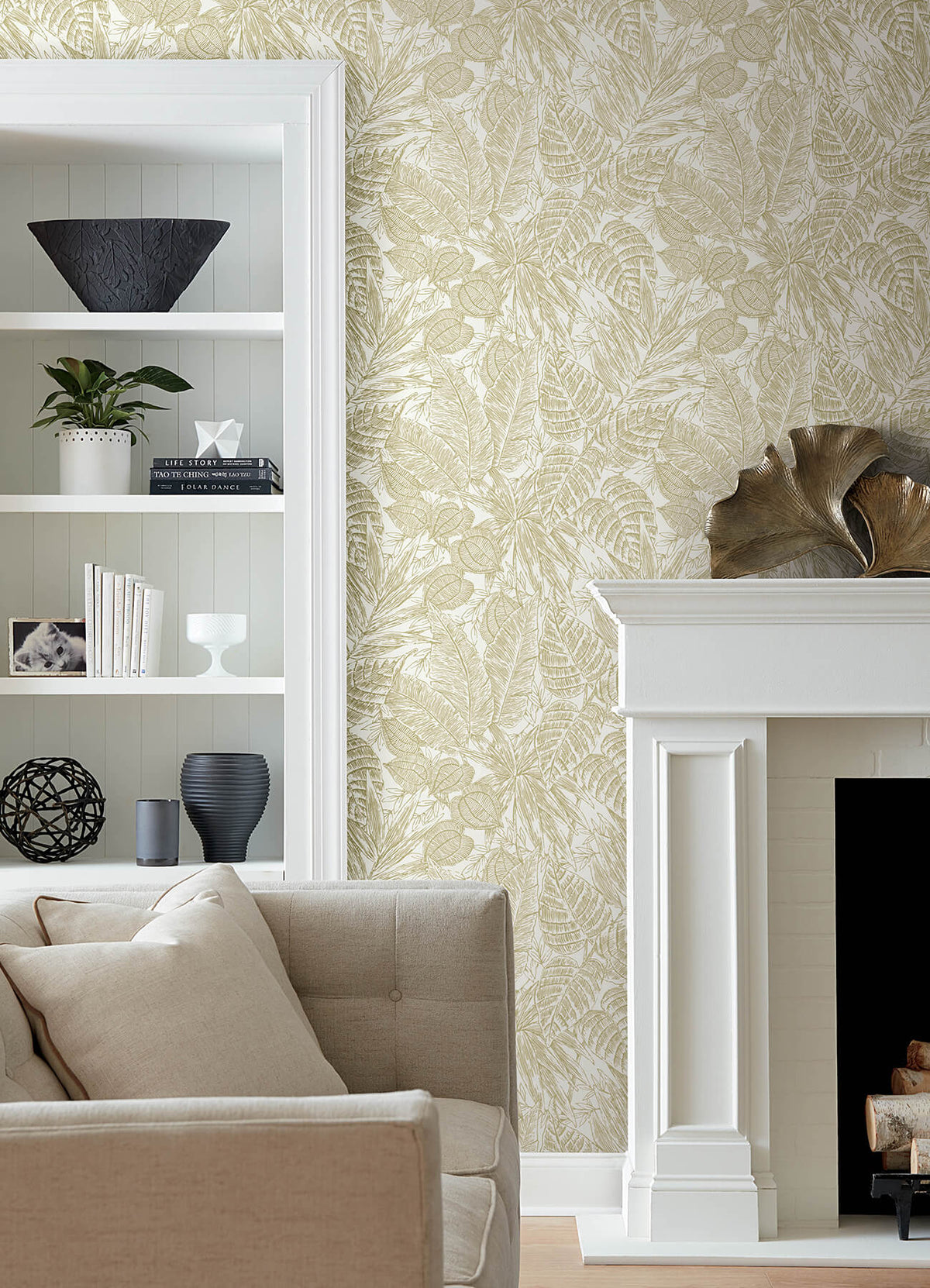 Scott Living Brentwood Wallpaper - Yellow