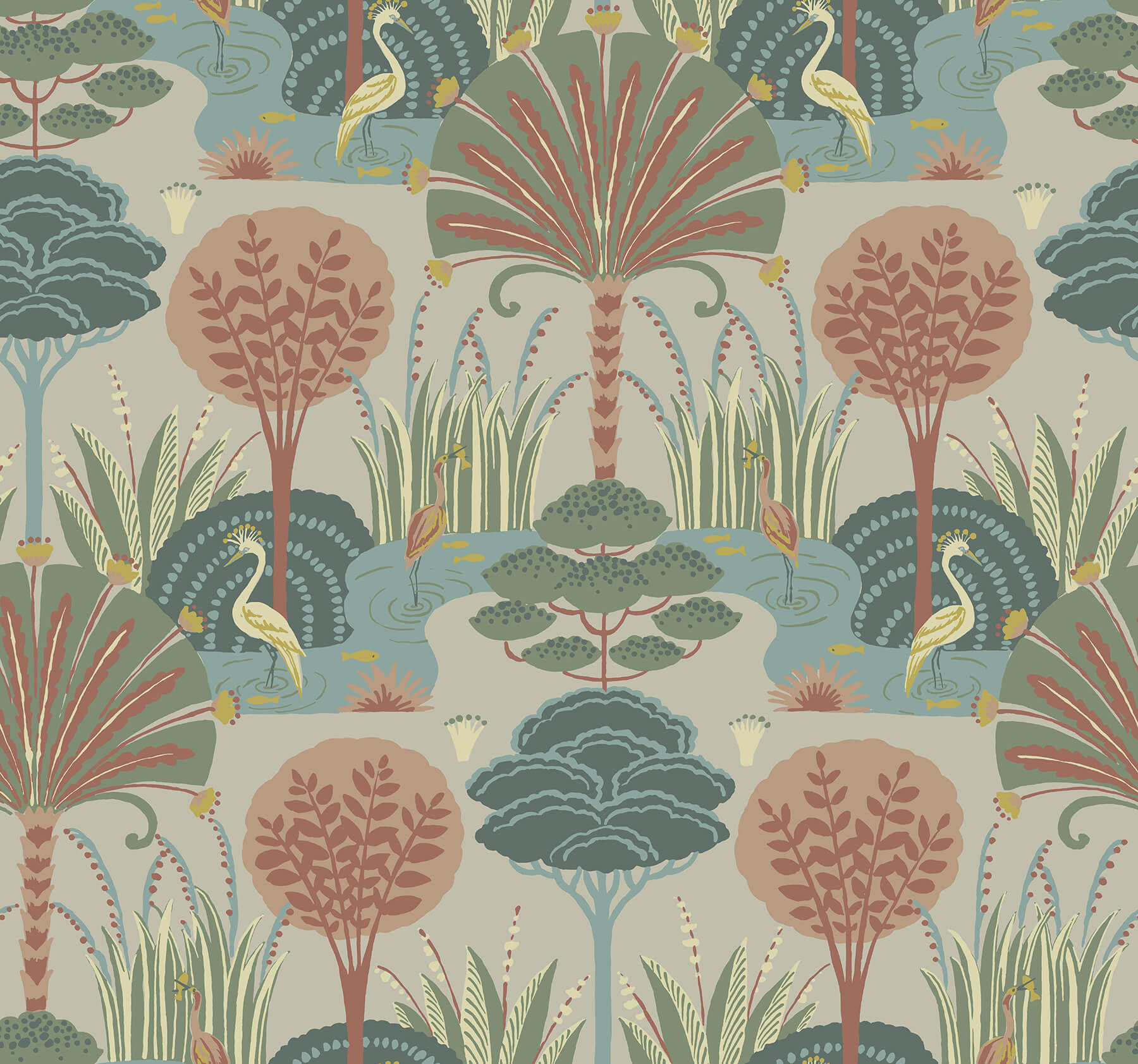 Scott Living III Mandeville Wallpaper - Pastel