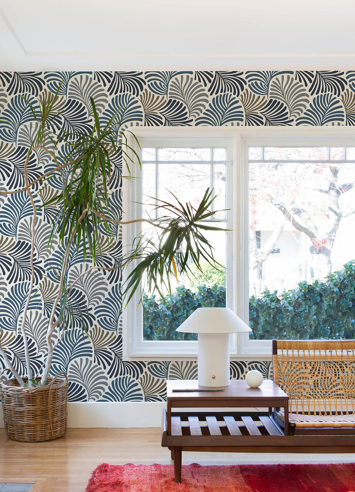 Scott Living Trousdale Wallpaper - Dark Blue