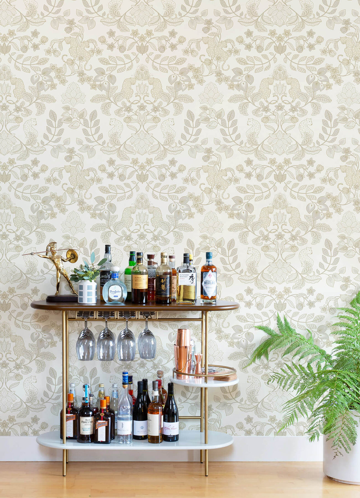 Scott Living Getty Wallpaper - Cream