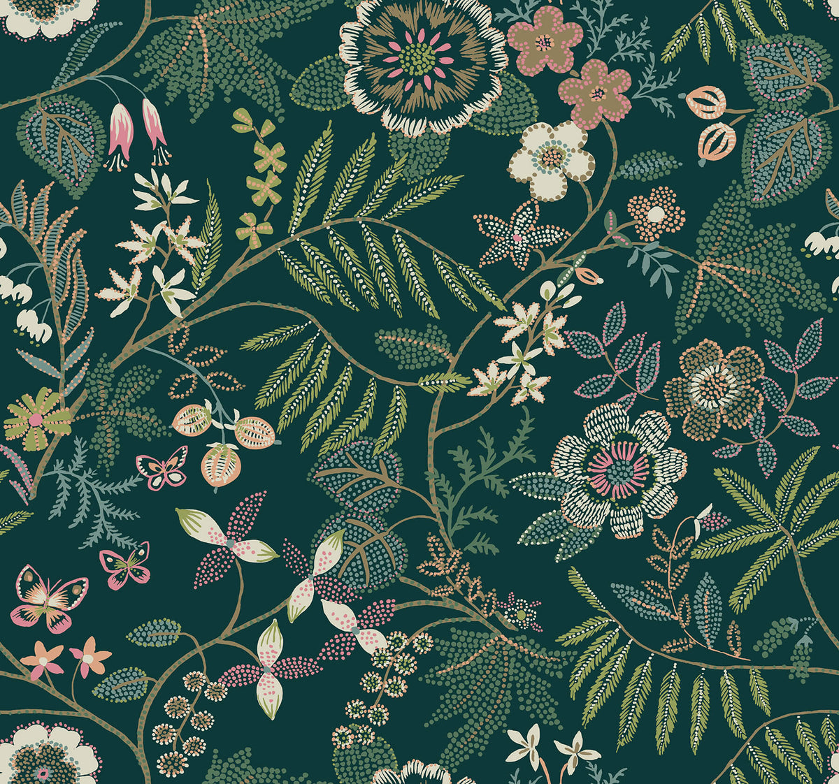 Scott Living Marilyn Wallpaper - Green