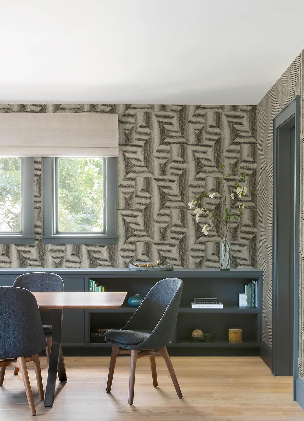 Scott Living Mortenson Wallpaper - Taupe