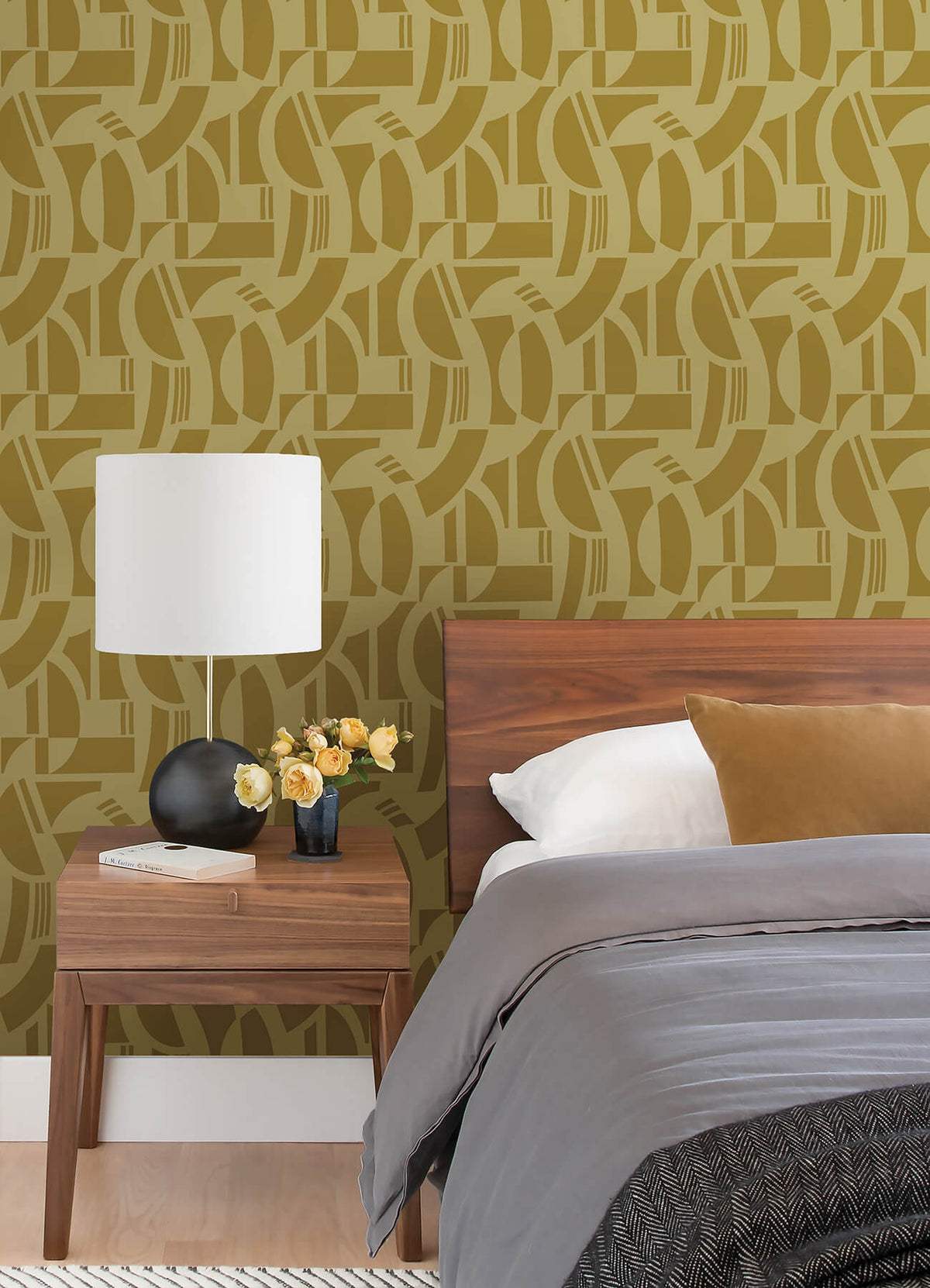 Scott Living Carter Wallpaper - Gold