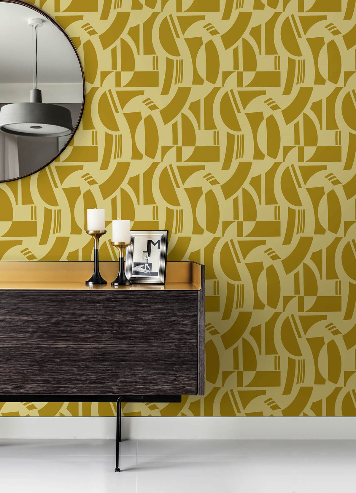 Scott Living Carter Wallpaper - Gold