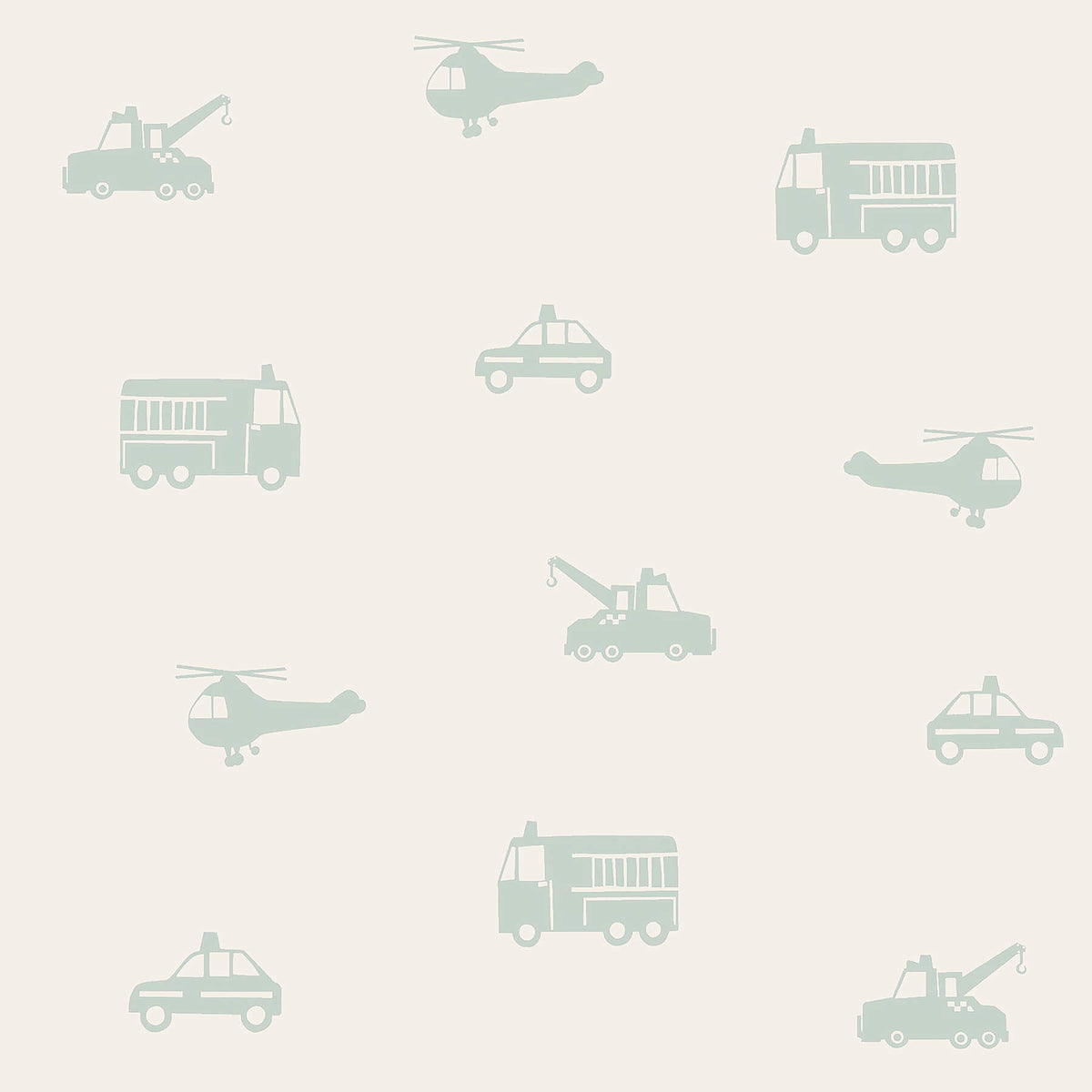 Chesapeake Fable Briony Vehicles Wallpaper Sample - Sage