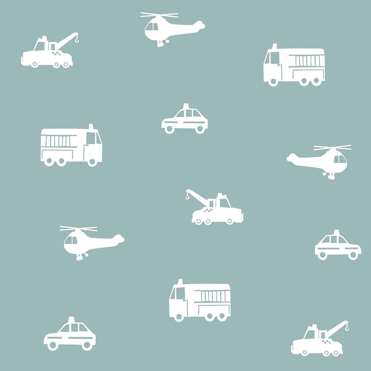 Chesapeake Fable Briony Vehicles Wallpaper Sample - Blue