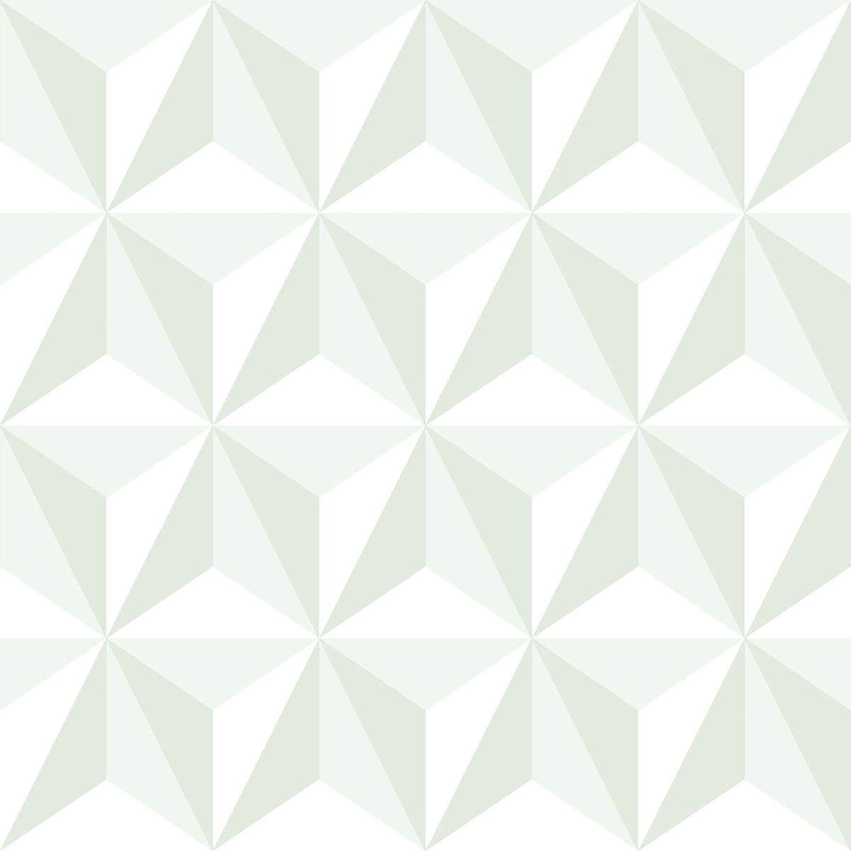 Chesapeake Fable Adella Geometric Wallpaper - Sage
