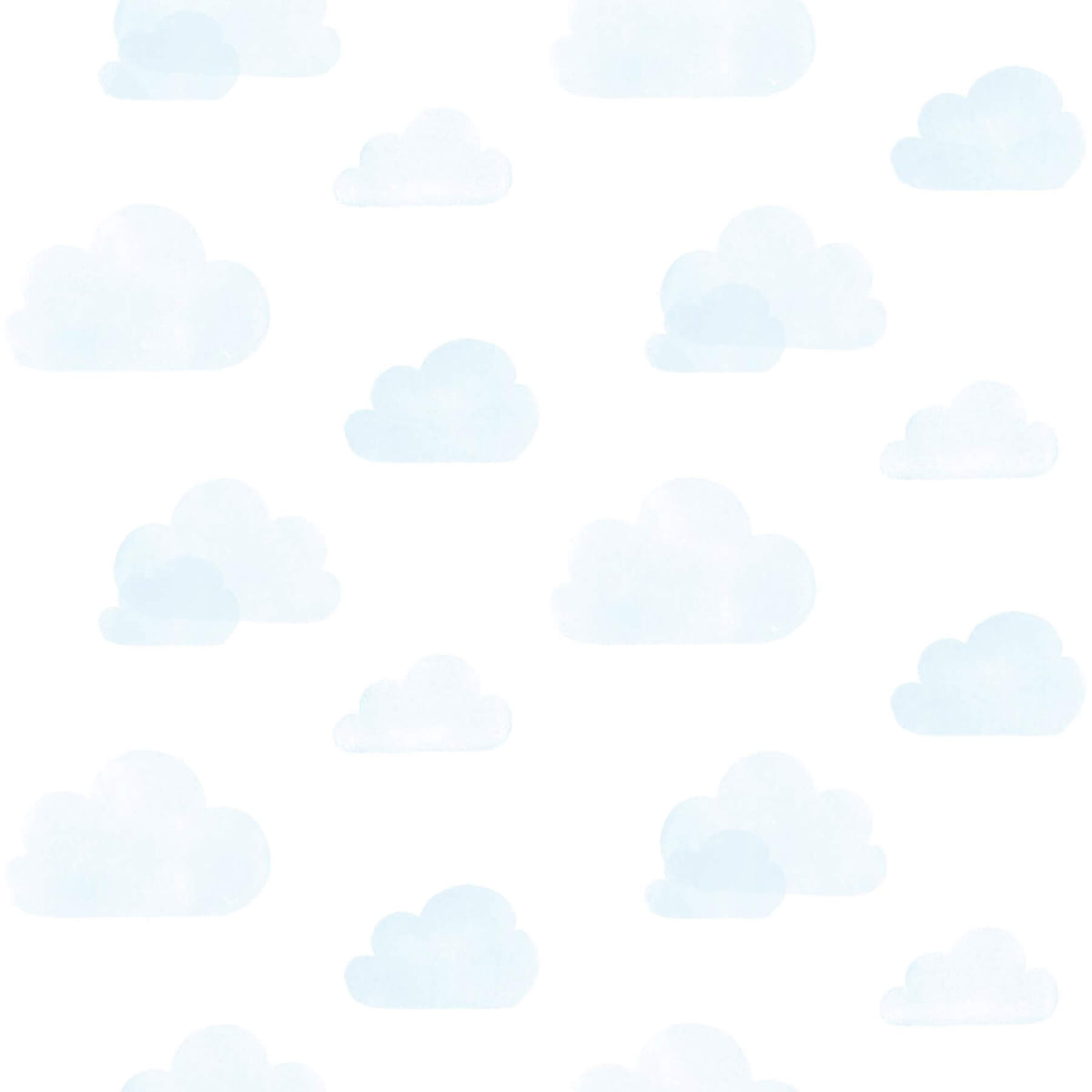 Chesapeake Fable Irie Clouds Wallpaper Sample - Blue