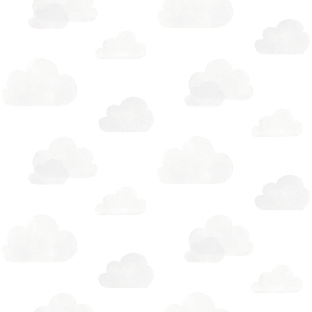 Chesapeake Fable Irie Clouds Wallpaper Sample - Grey