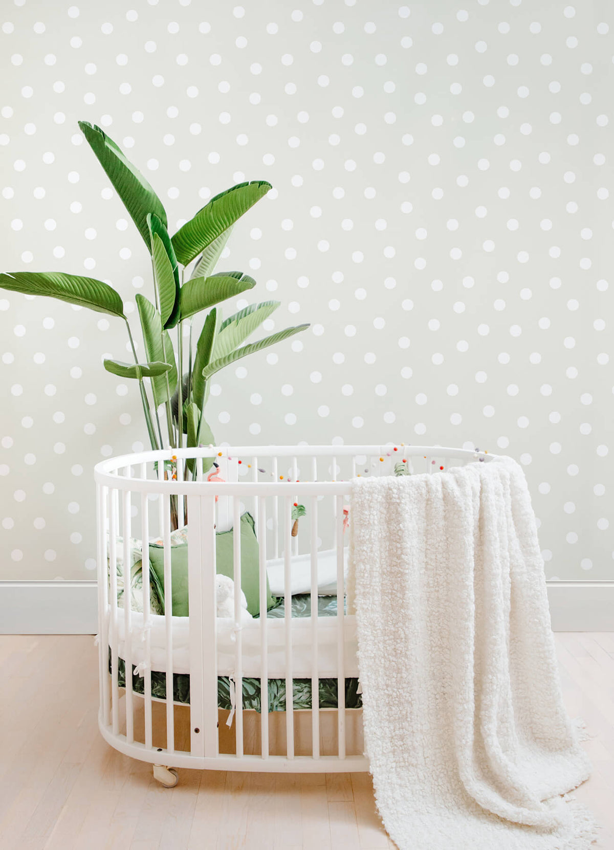Chesapeake Fable Jubilee Dots Wallpaper Sample - Silver