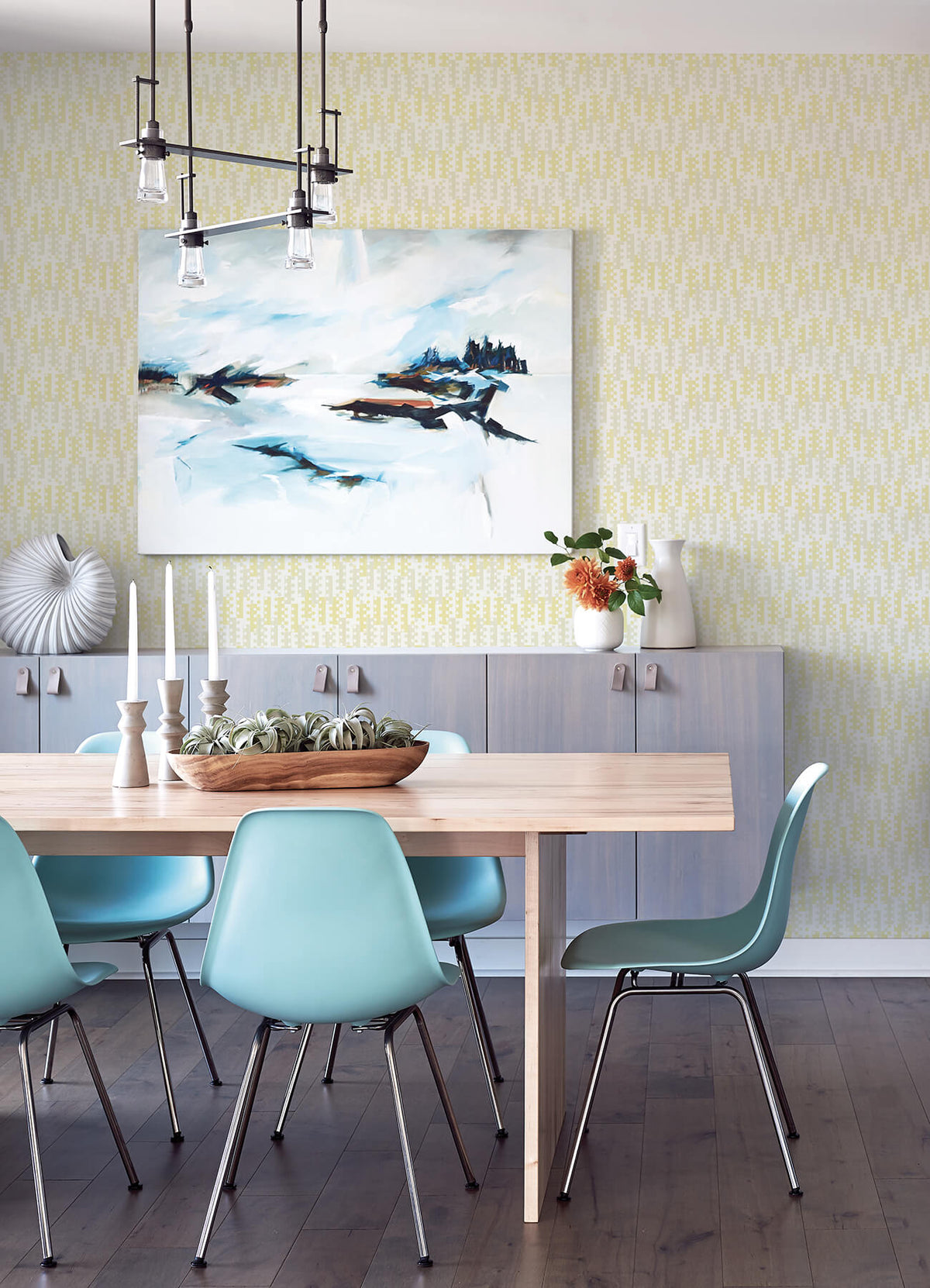 A-Street Prints Hannah Erik Building Blocks Wallpaper - Yellow