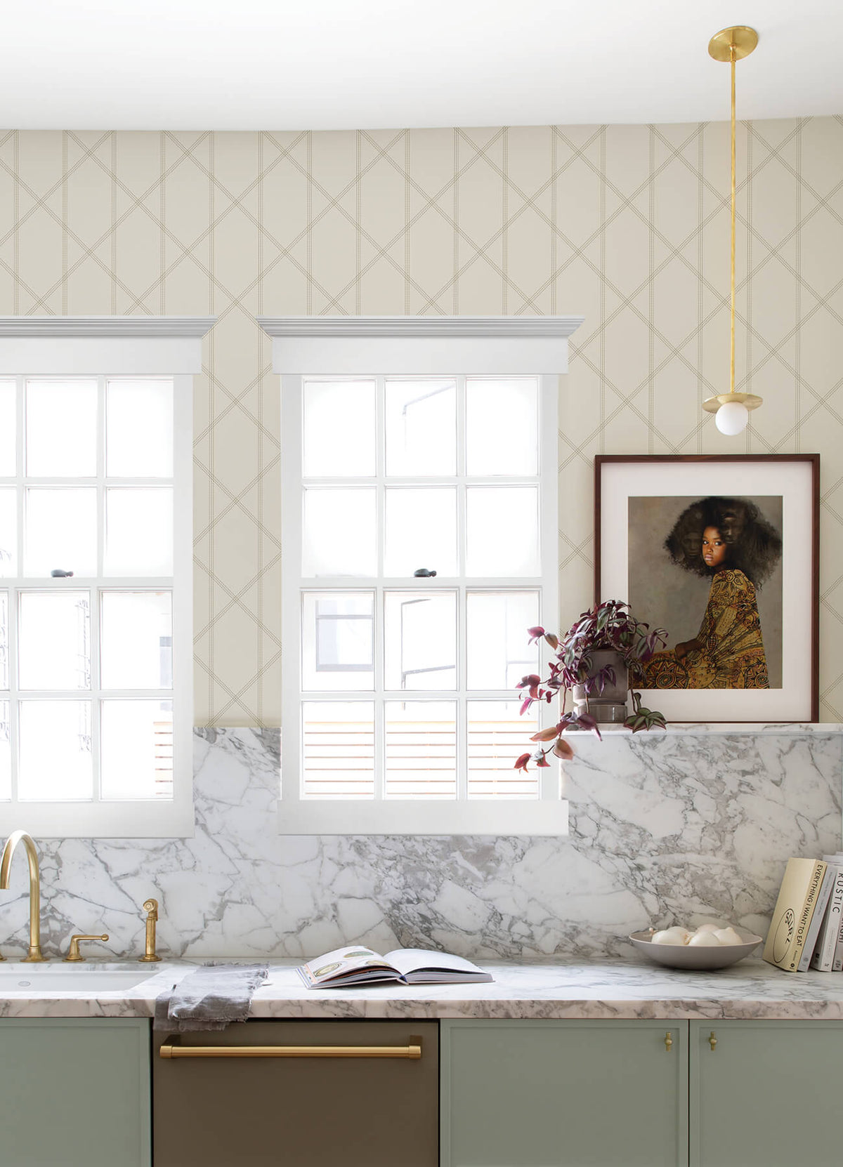 A-Street Prints Georgia Walcott Wallpaper - Cream