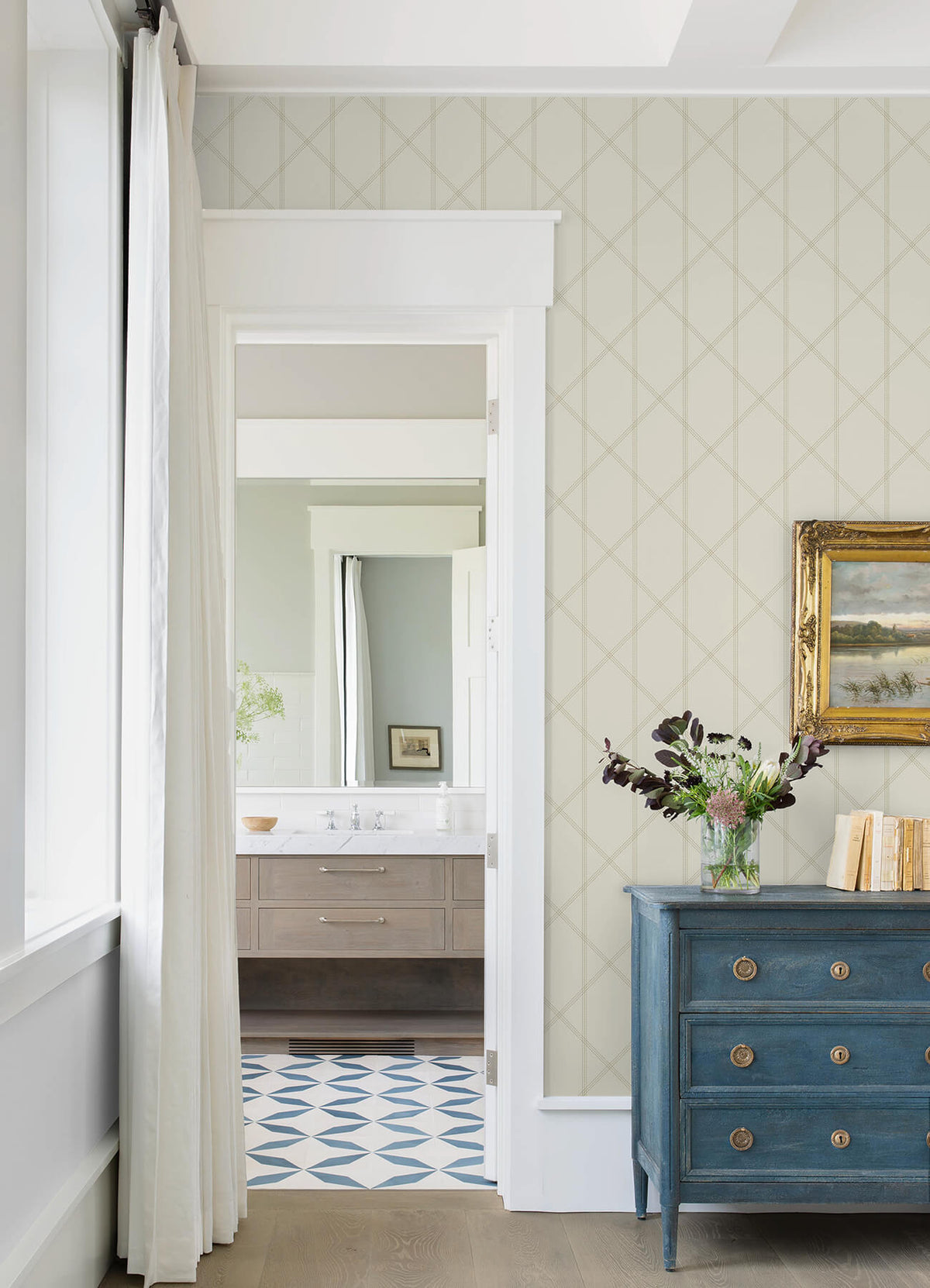 A-Street Prints Georgia Walcott Wallpaper - Cream