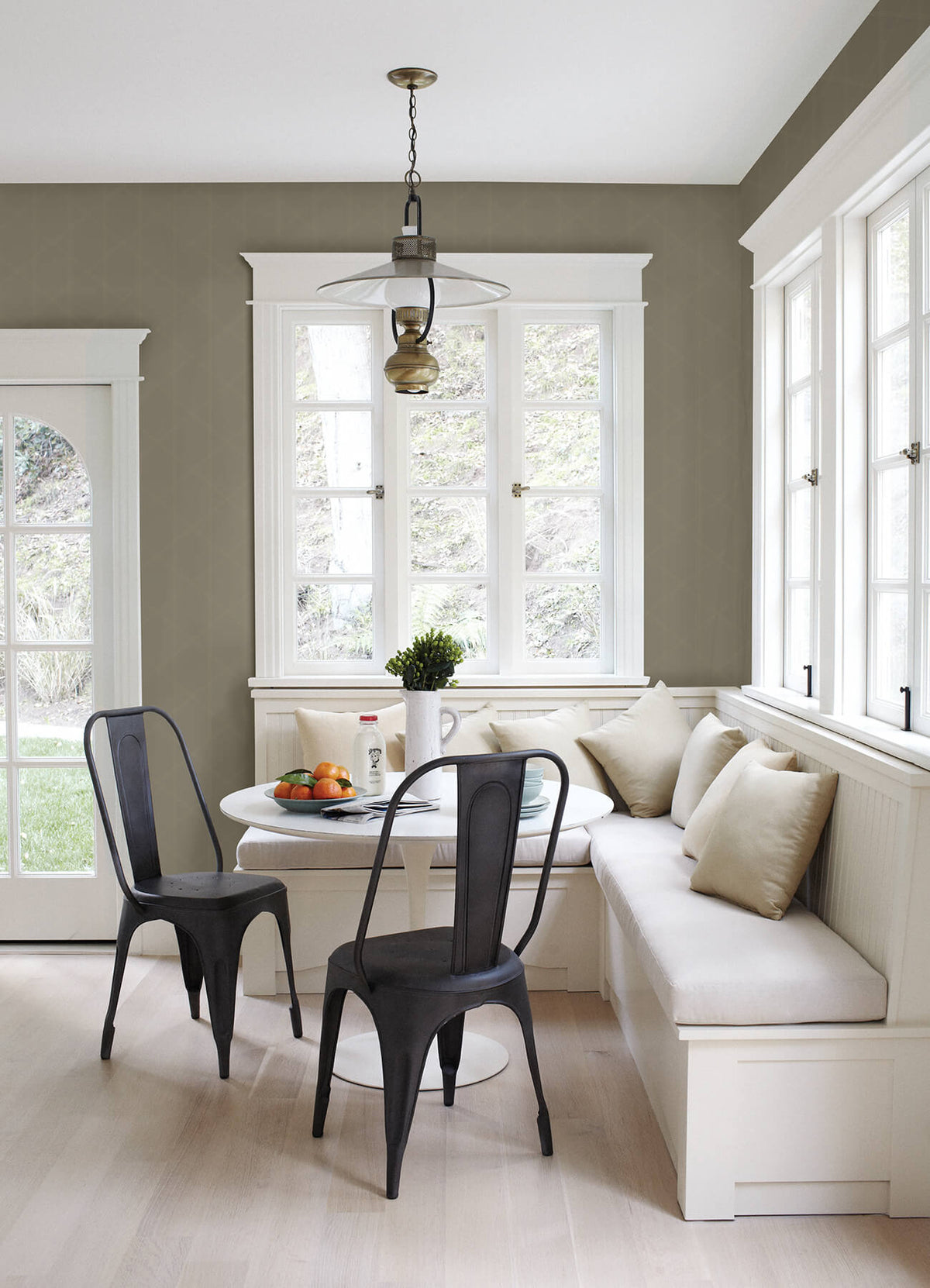 A-Street Prints Georgia Walcott Wallpaper - Light Grey