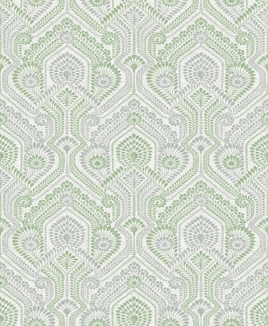 A-Street Prints Georgia Fernback Wallpaper - Green