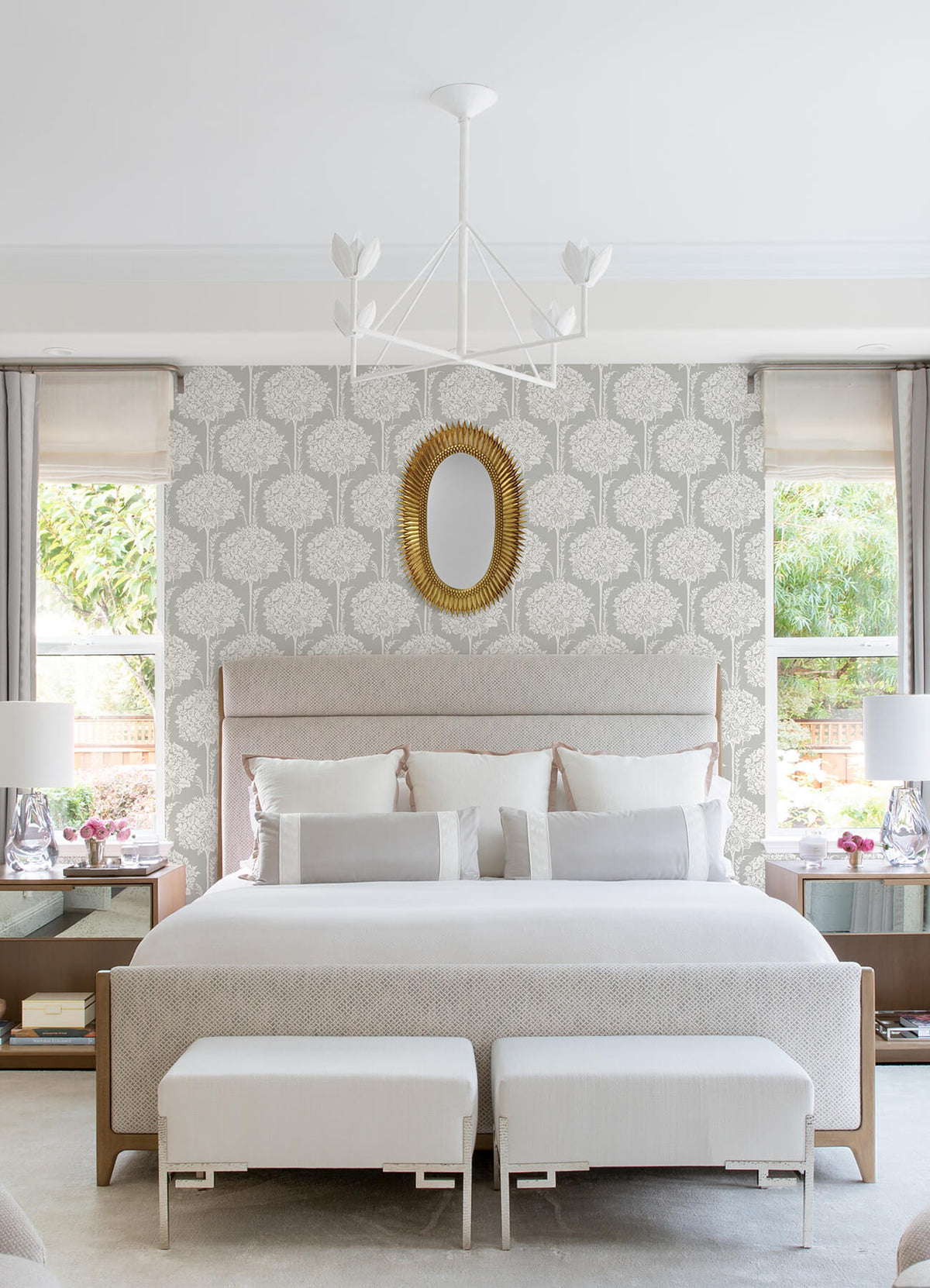 A-Street Prints Georgia Zaria Wallpaper - Taupe