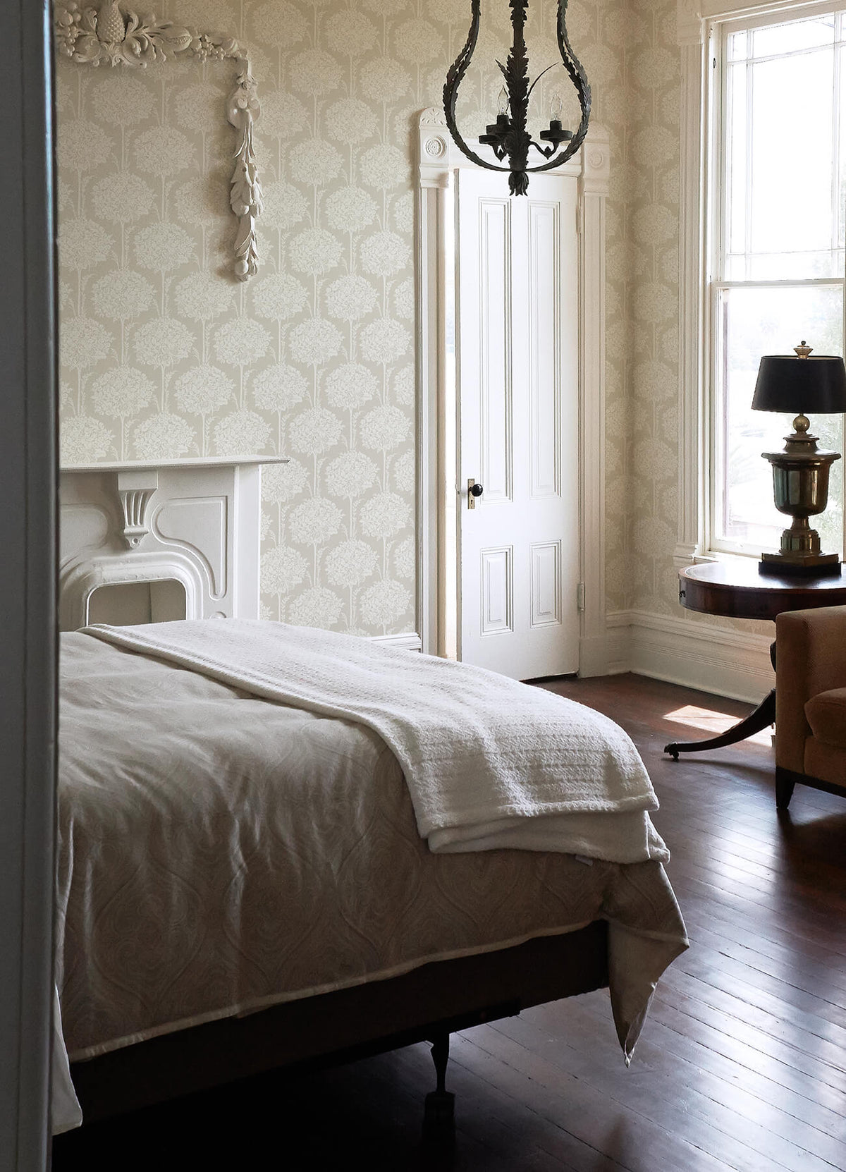 A-Street Prints Georgia Zaria Wallpaper - Taupe