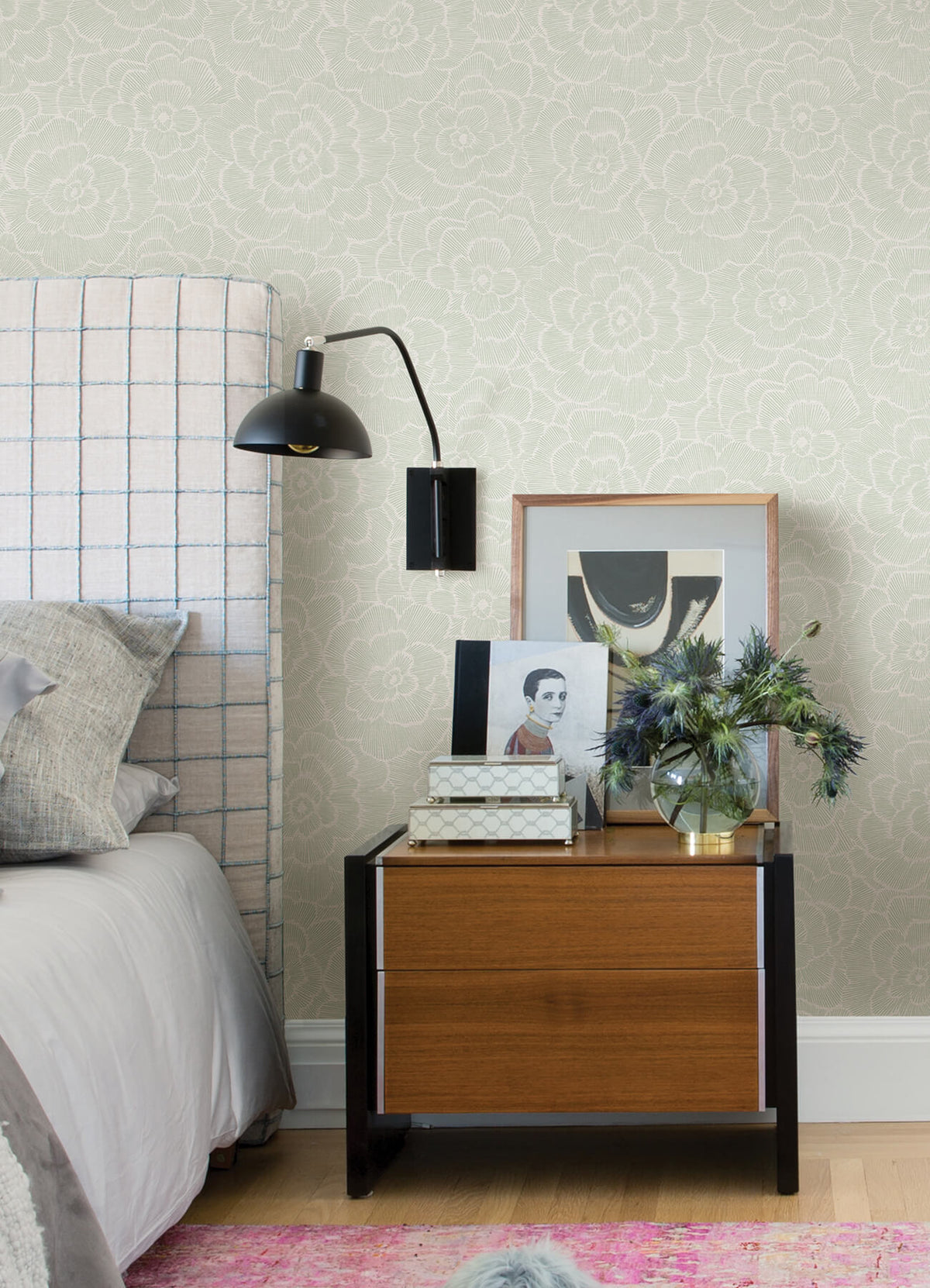 A-Street Prints Middleton Periwinkle Wallpaper - Light Green