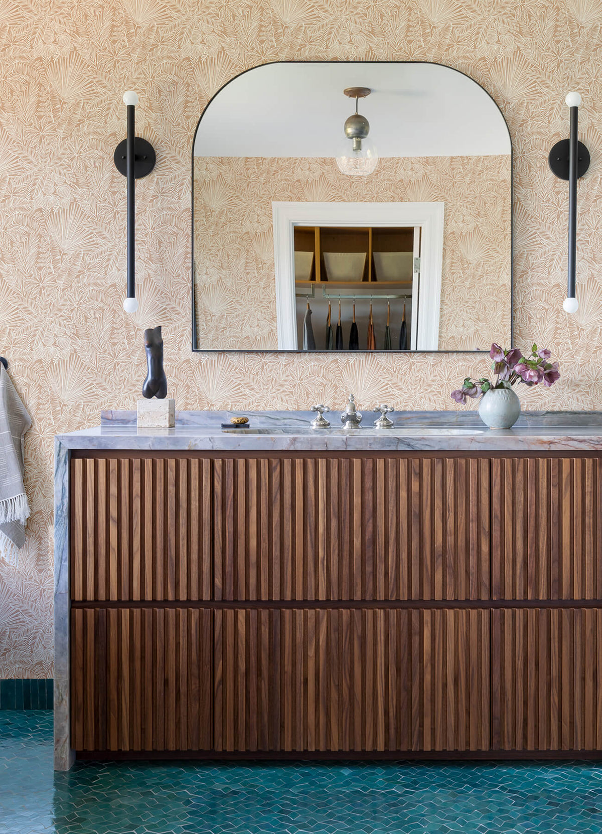 A Street Prints Middleton Vita Wallpaper Sample - Blush