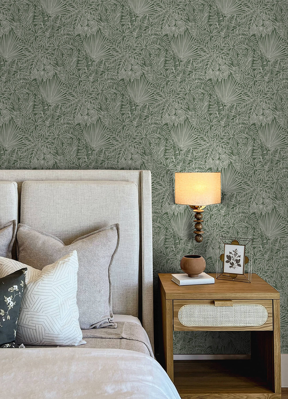 A-Street Prints Middleton Vita Wallpaper - Green