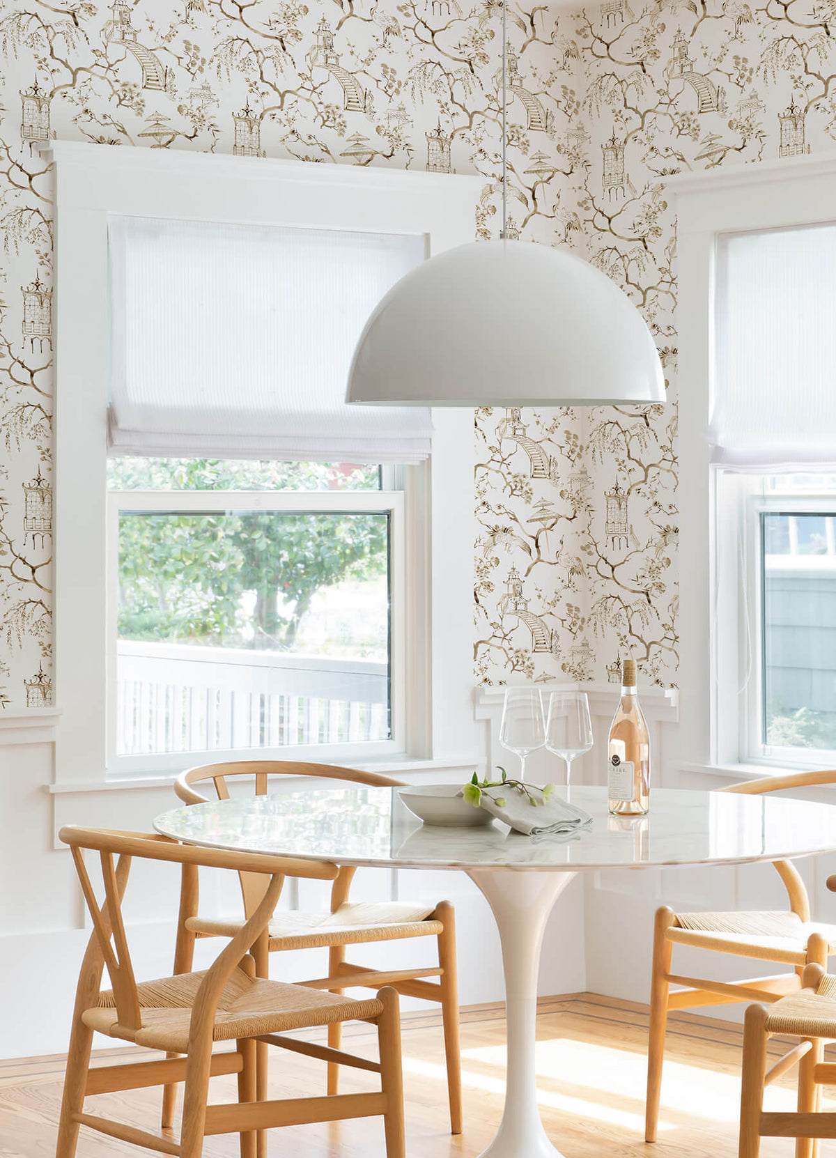 A-Street Prints Middleton Serena Wallpaper - Coffee