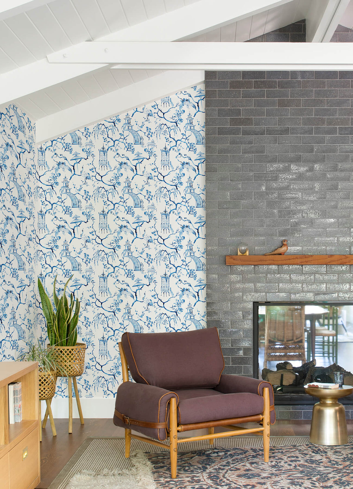 A-Street Prints Middleton Serena Wallpaper - Blue