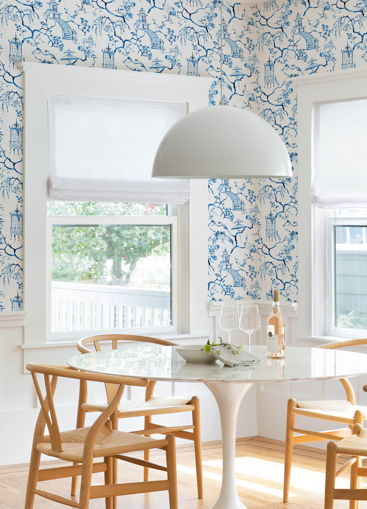 A-Street Prints Middleton Serena Wallpaper - Blue