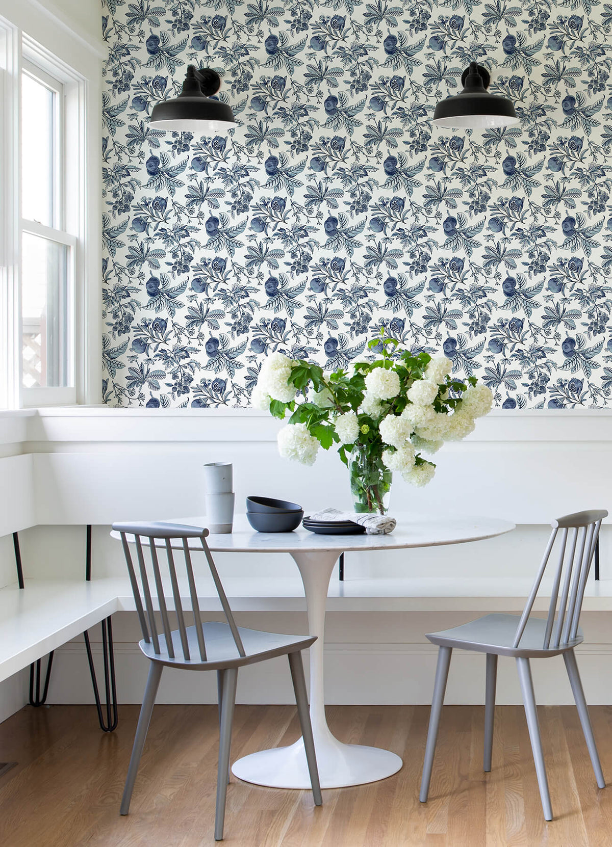 A-Street Prints Middleton Cecilia Wallpaper - Blue