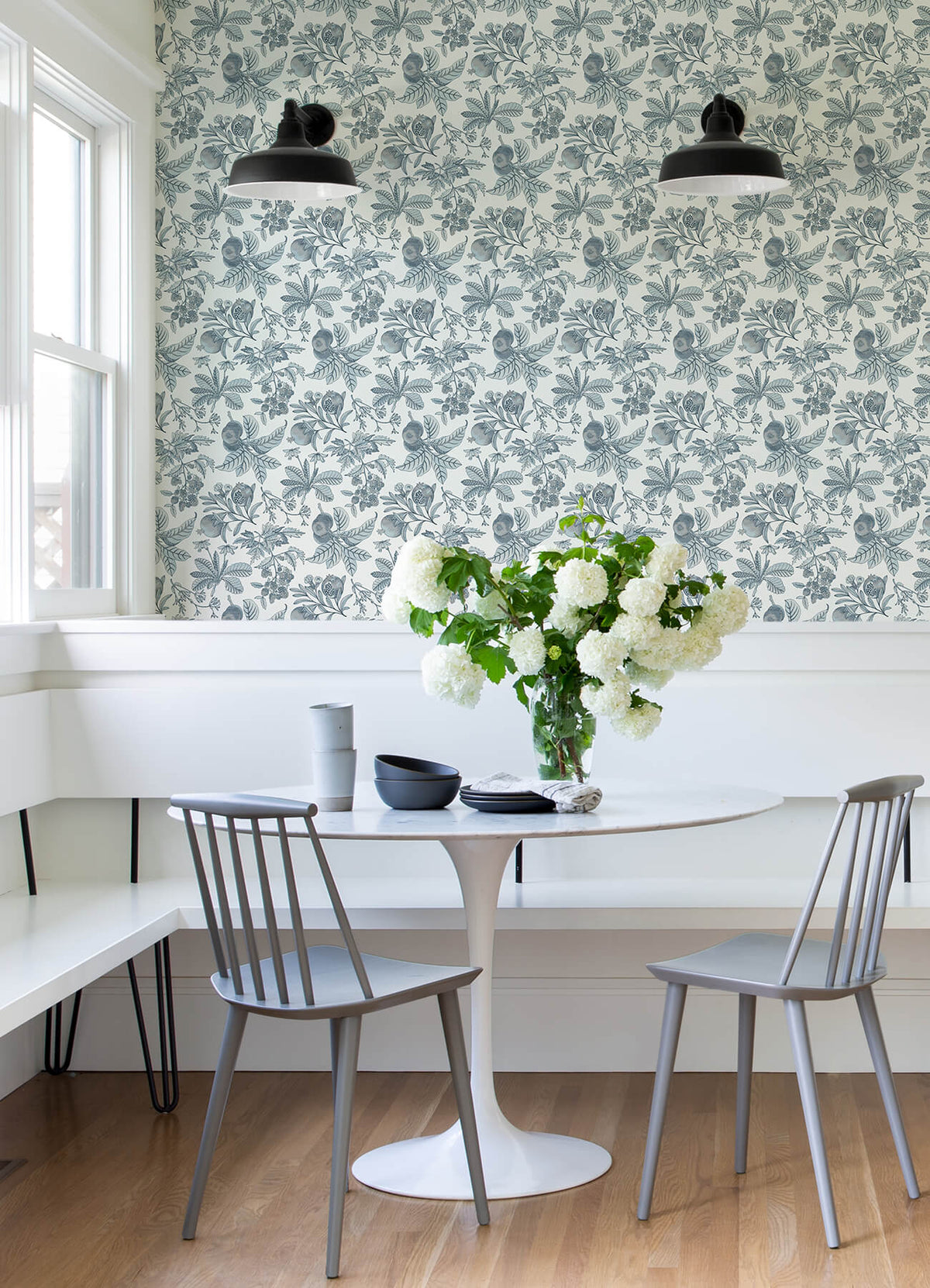 A-Street Prints Middleton Cecilia Wallpaper - Light Blue