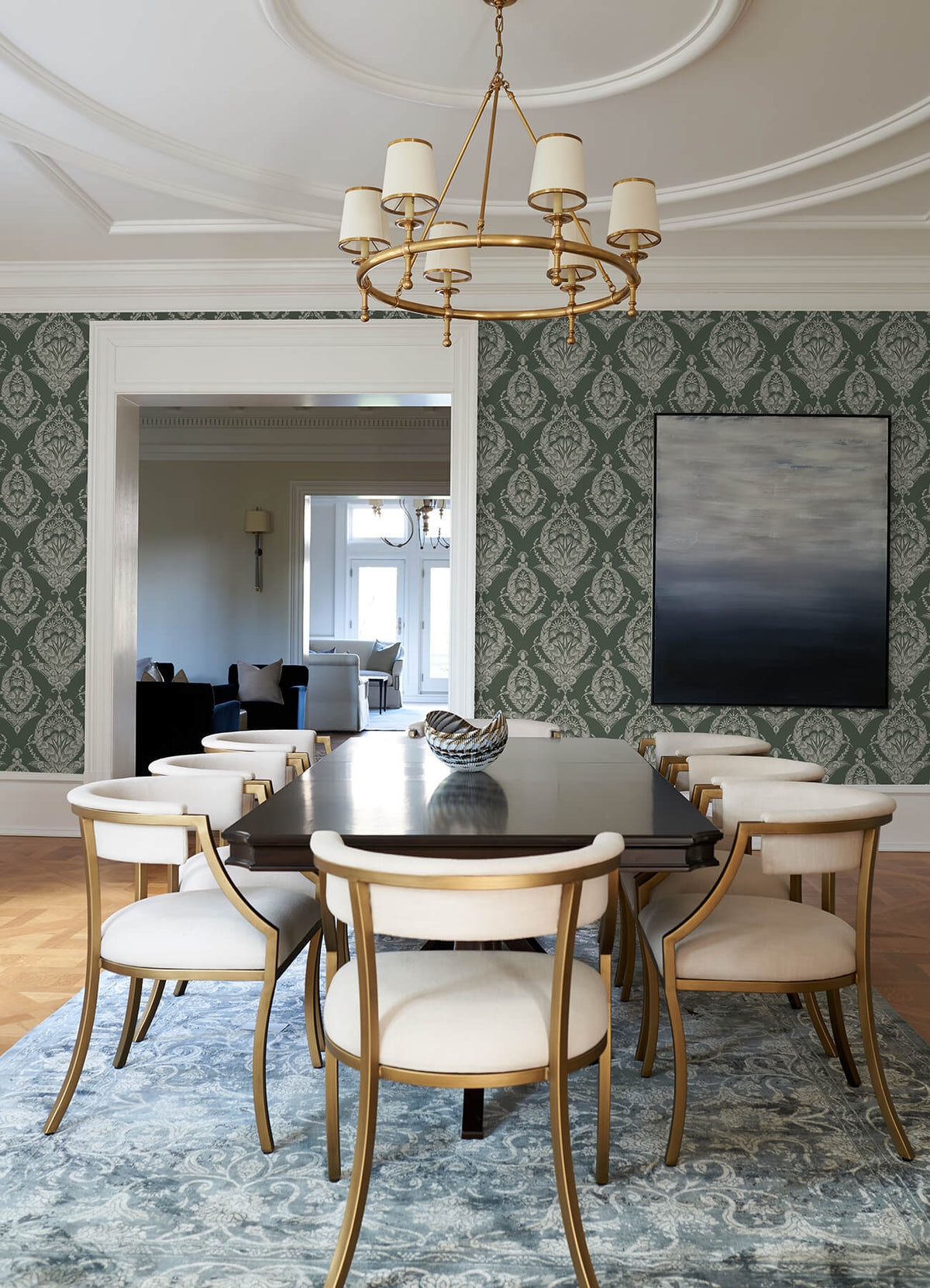 A-Street Prints Middleton Arlie Wallpaper - Evergreen