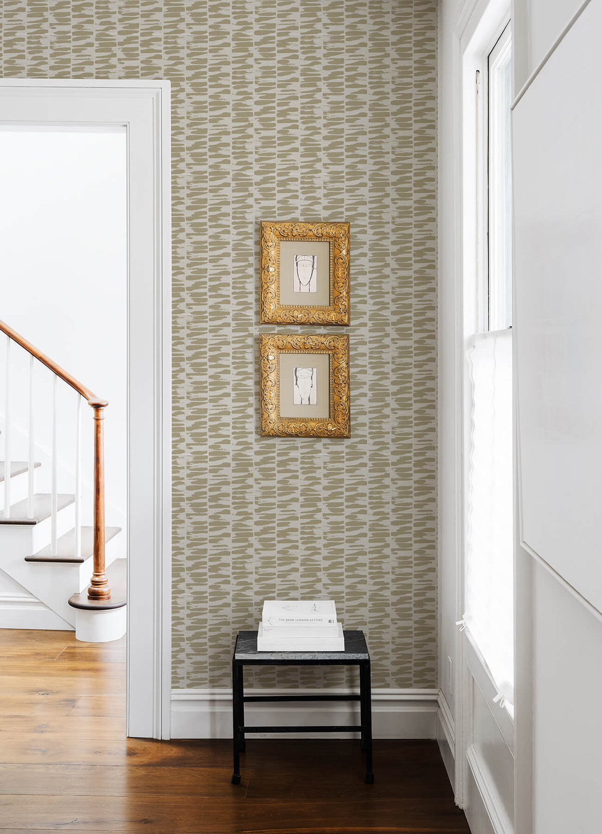 A Street Prints Middleton Myrtle Wallpaper Sample - Gold